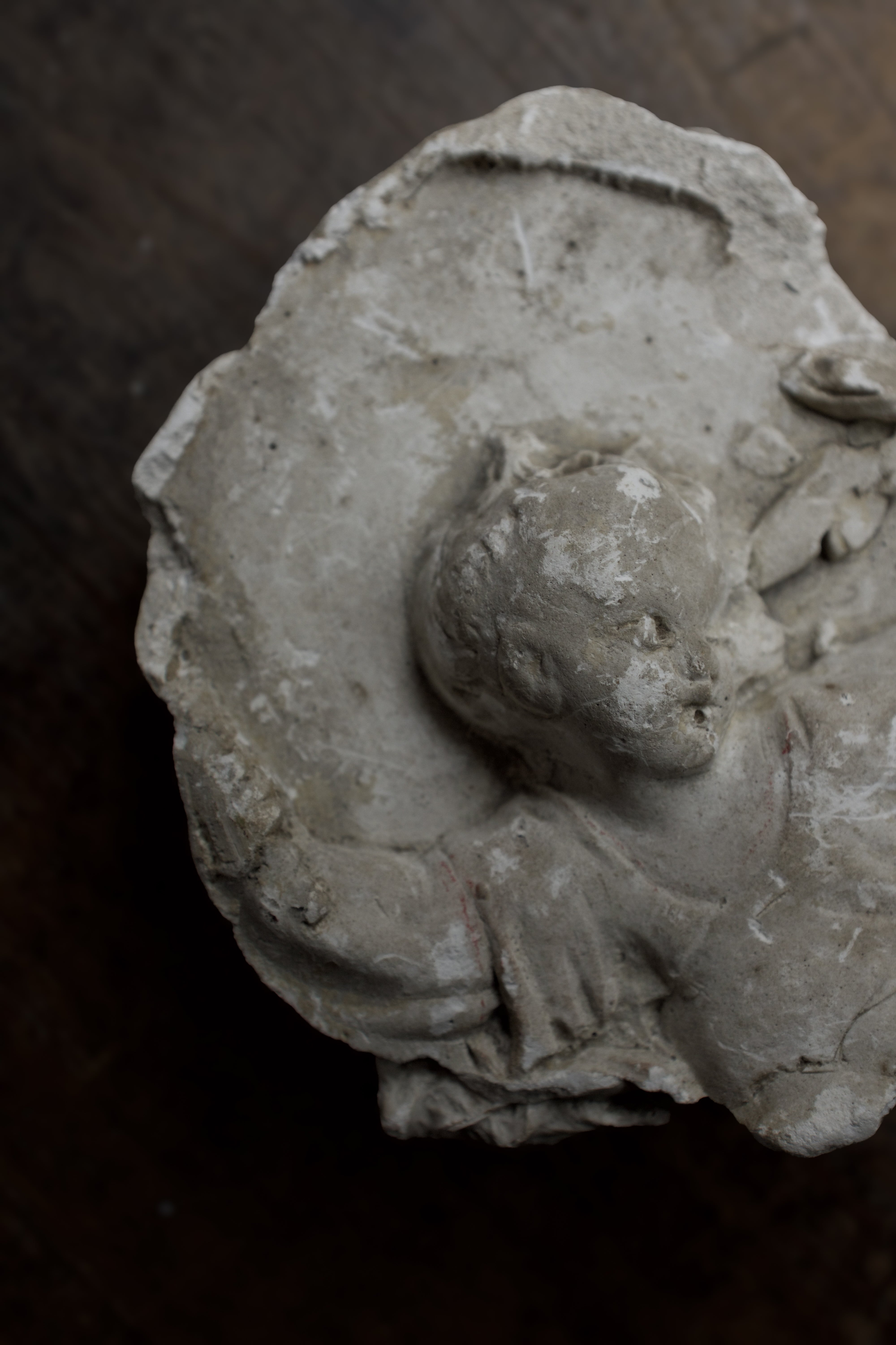  フランス 石膏 オブジェ アンティーク AN-23224, Plaster,- ambiant