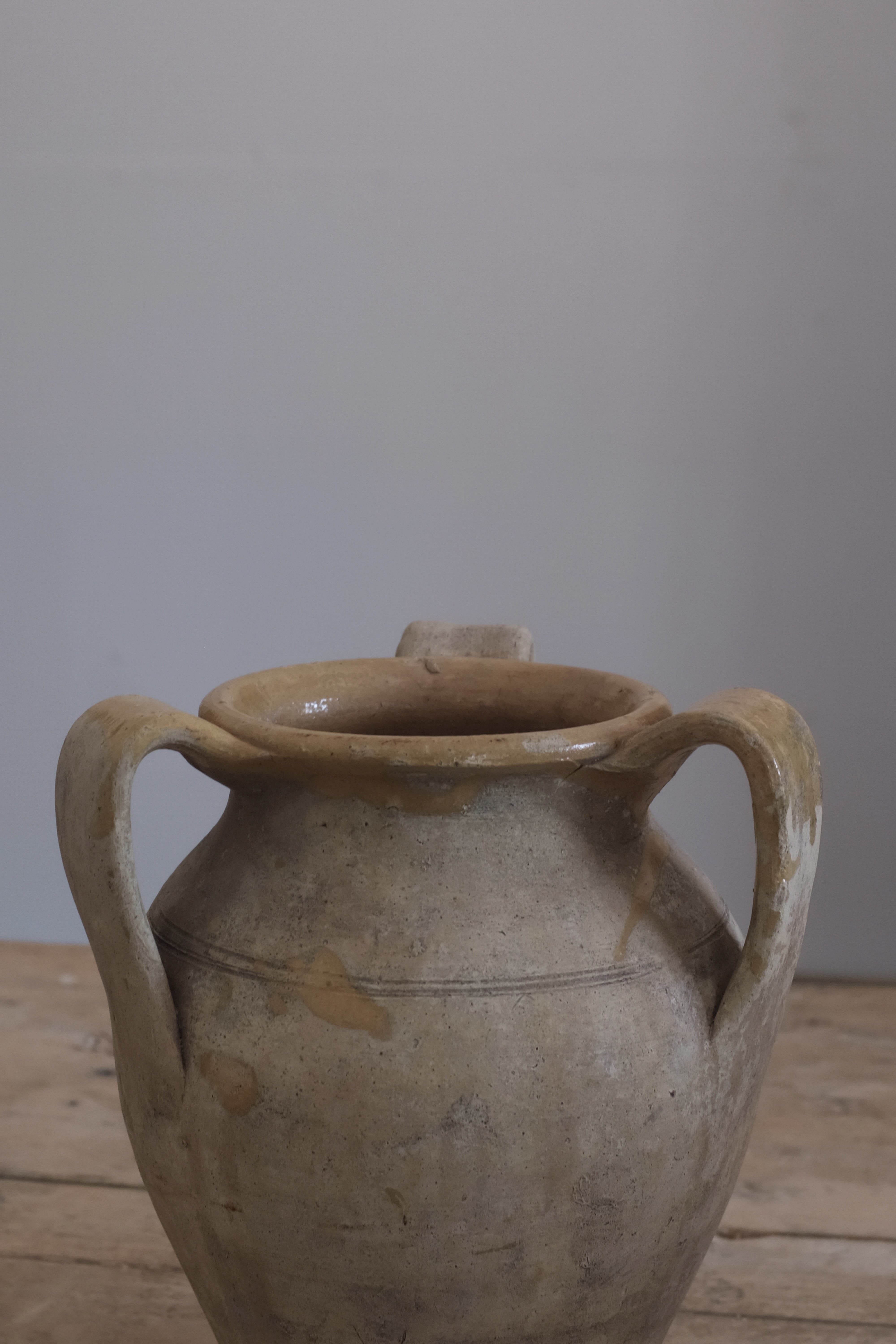 イタリア アンティーク 陶器 壺 19世紀 イタリア AN-24047