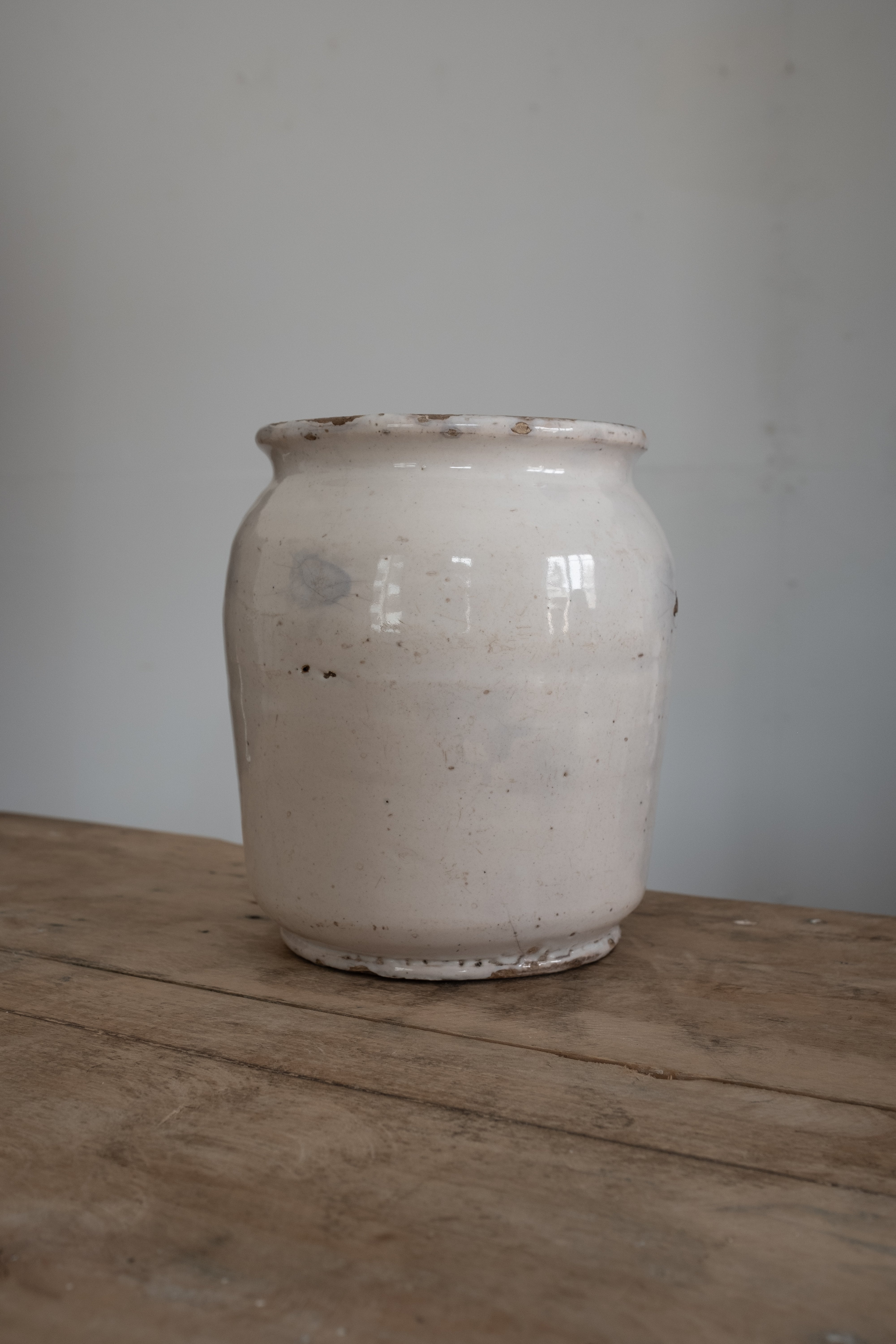 イタリア アンティーク 陶器 壺 19世紀 イタリア AN-24050