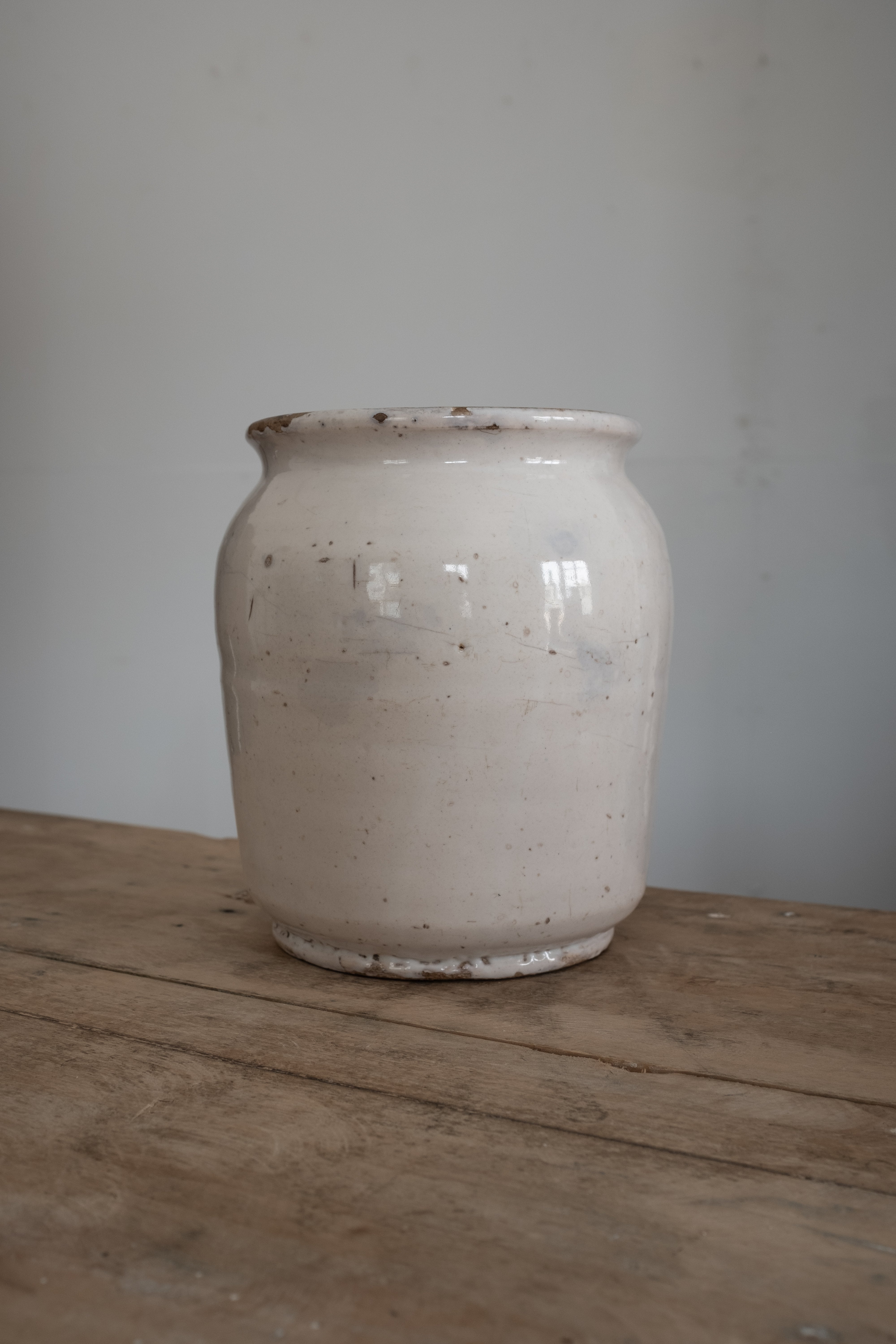 イタリア アンティーク 陶器 壺 19世紀 イタリア AN-24050