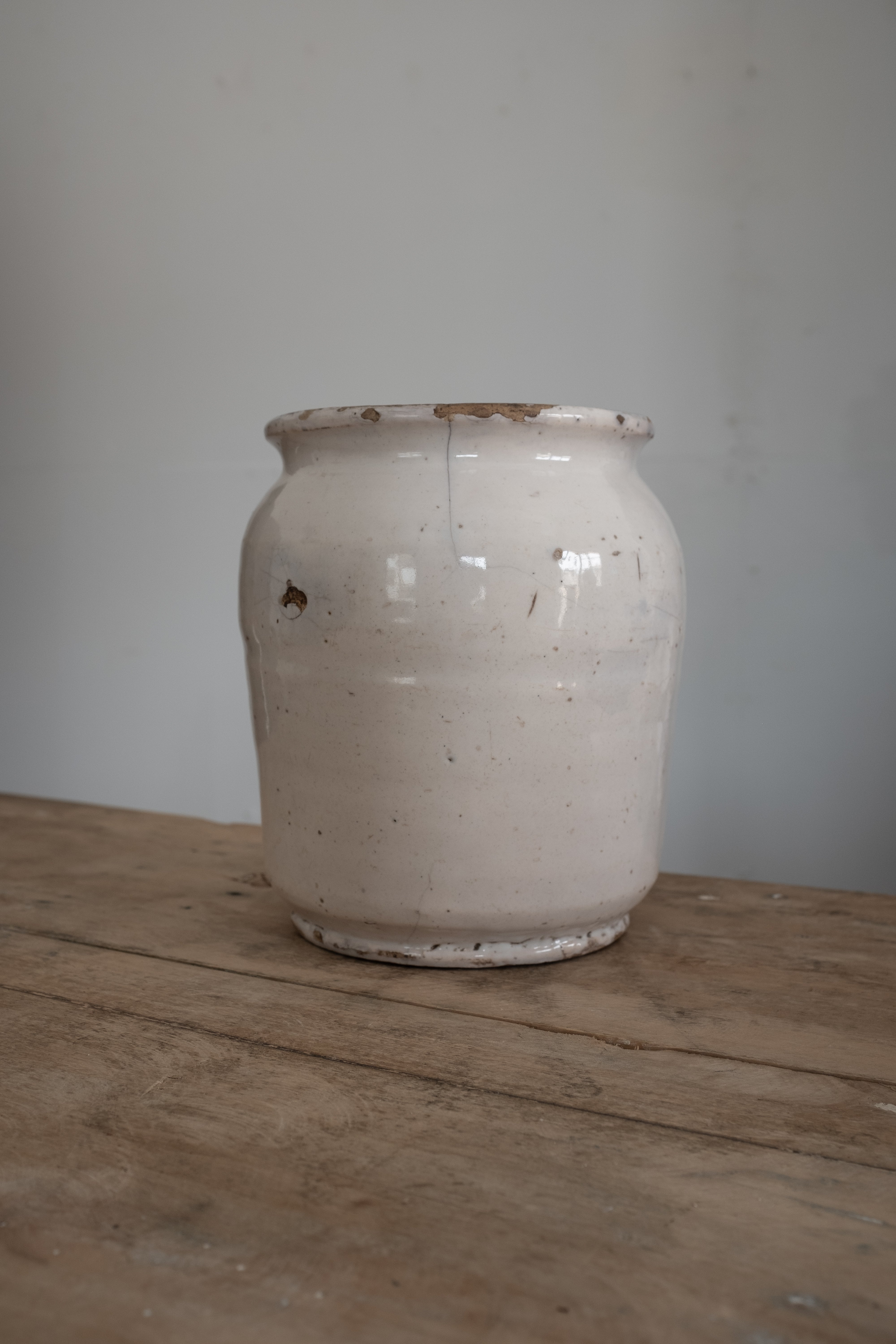 イタリア アンティーク 陶器 壺 19世紀 イタリア AN-24050