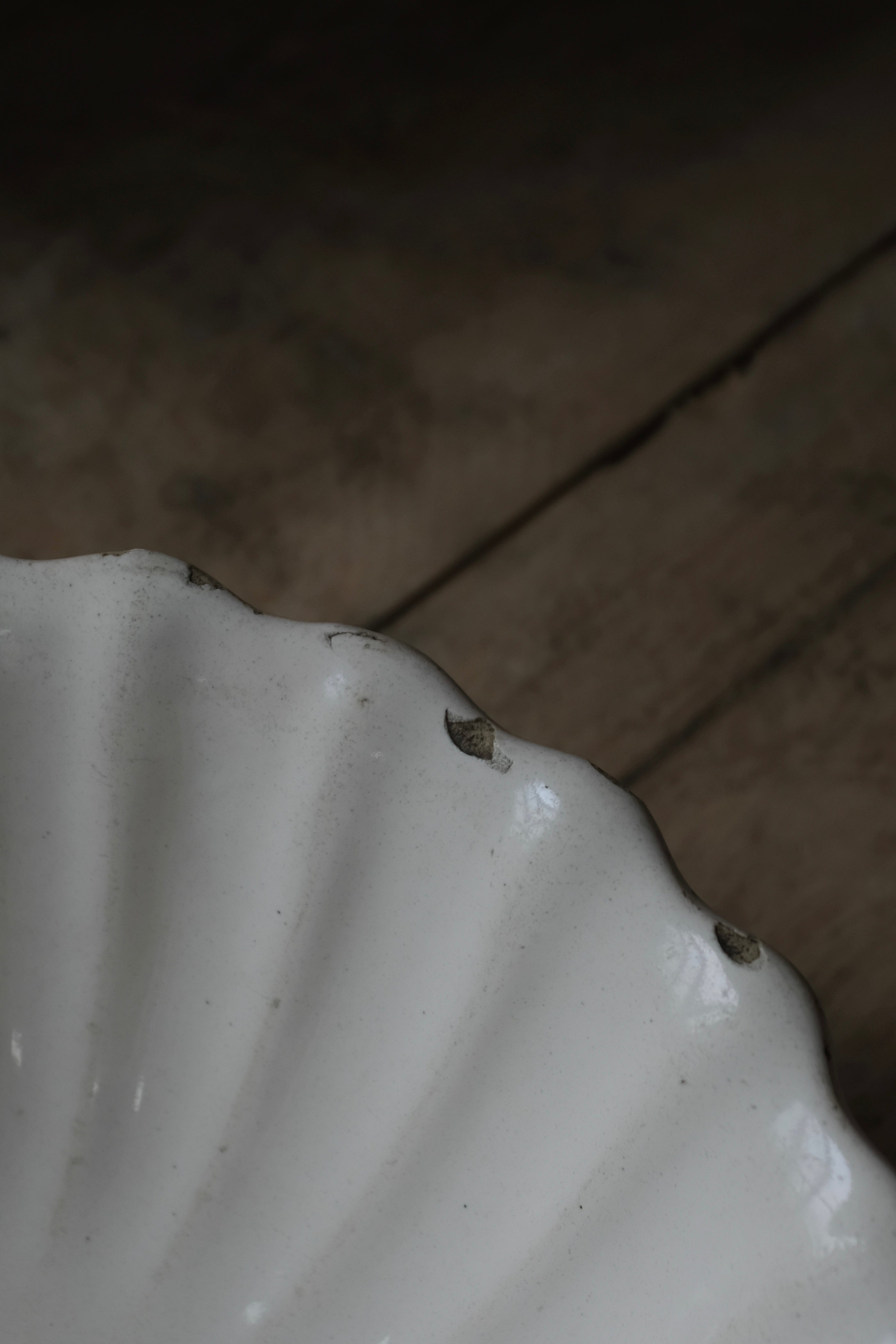  French Antique  Moustiers "Saladier" / フランス アンティーク ムスティエ 白釉 サラディエ, Moustiers Saladier,- ambiant