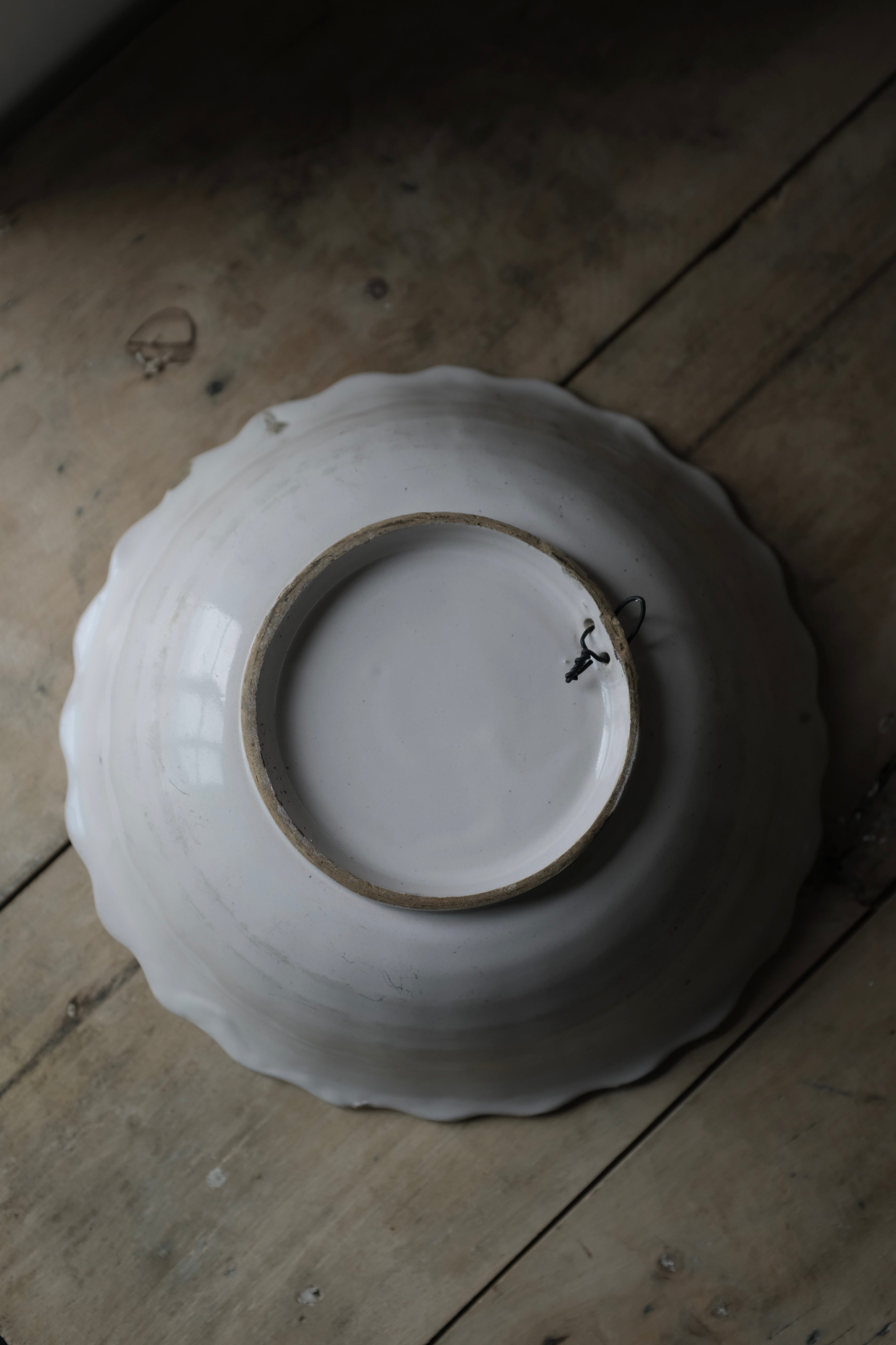  French Antique  Moustiers "Saladier" / フランス アンティーク ムスティエ 白釉 サラディエ, Moustiers Saladier,- ambiant