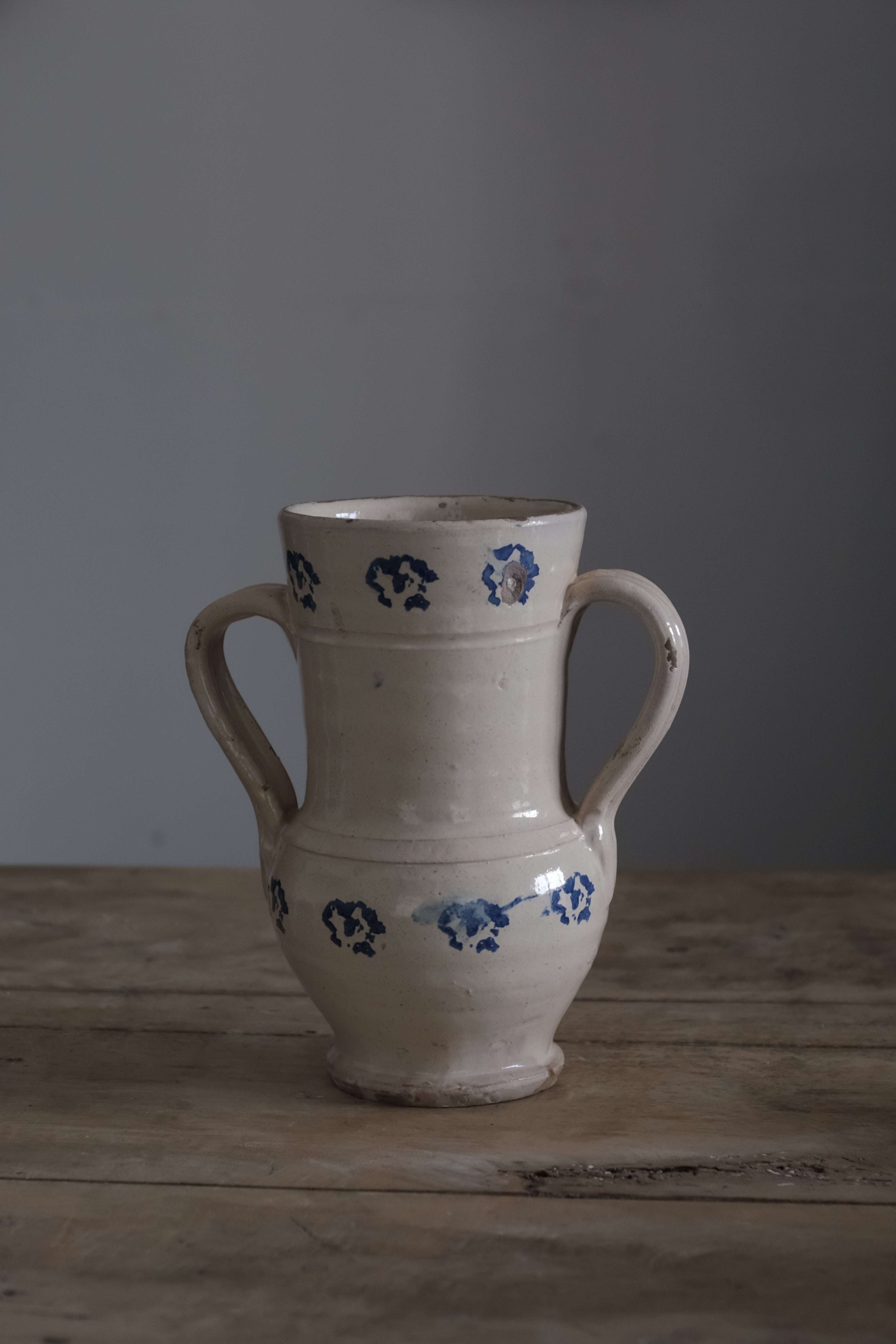 プーリア アンティーク 陶器 19世紀 グロッターリエ AN-24052