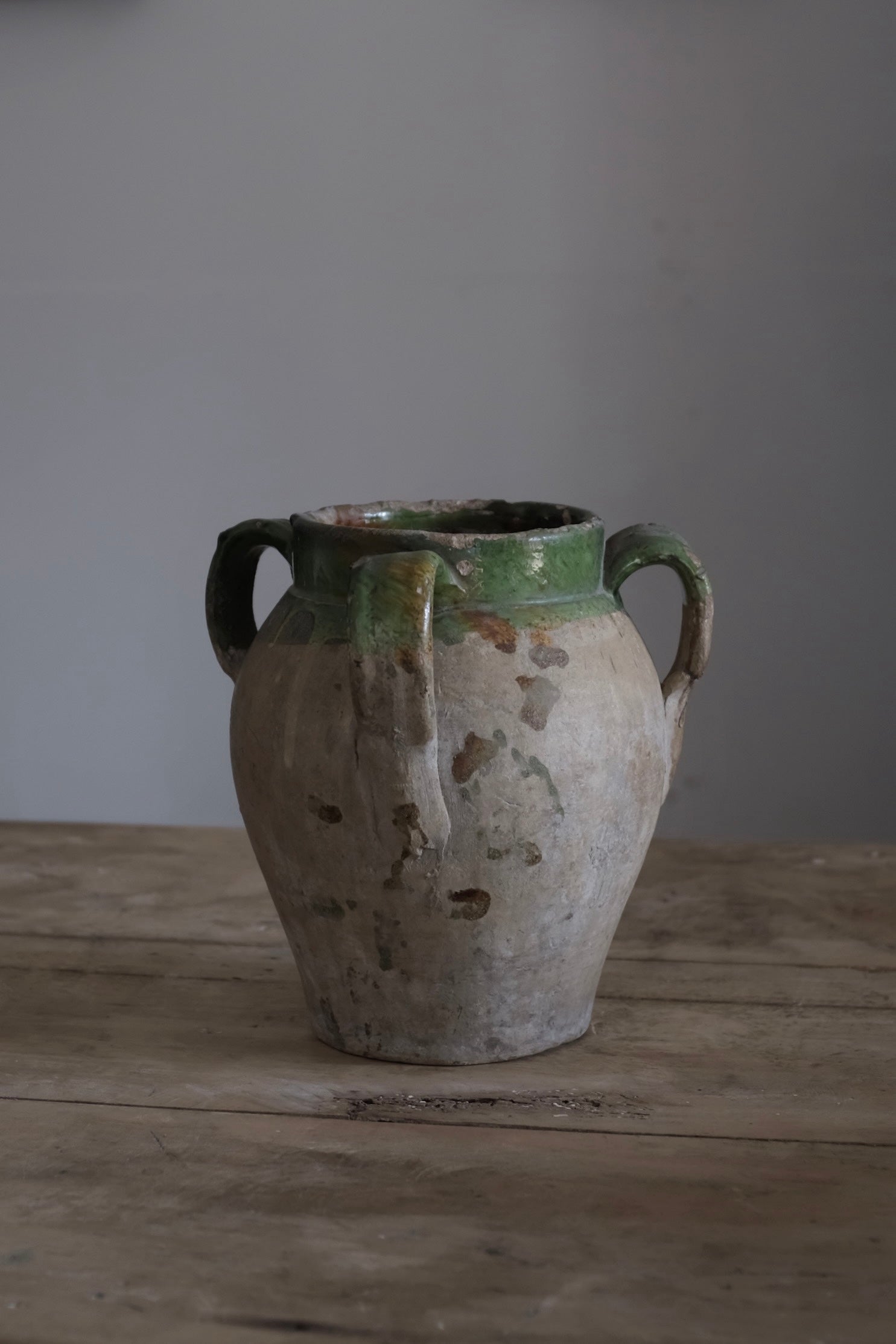 イタリア アンティーク 陶器 壺 19世紀 イタリア AN-24048