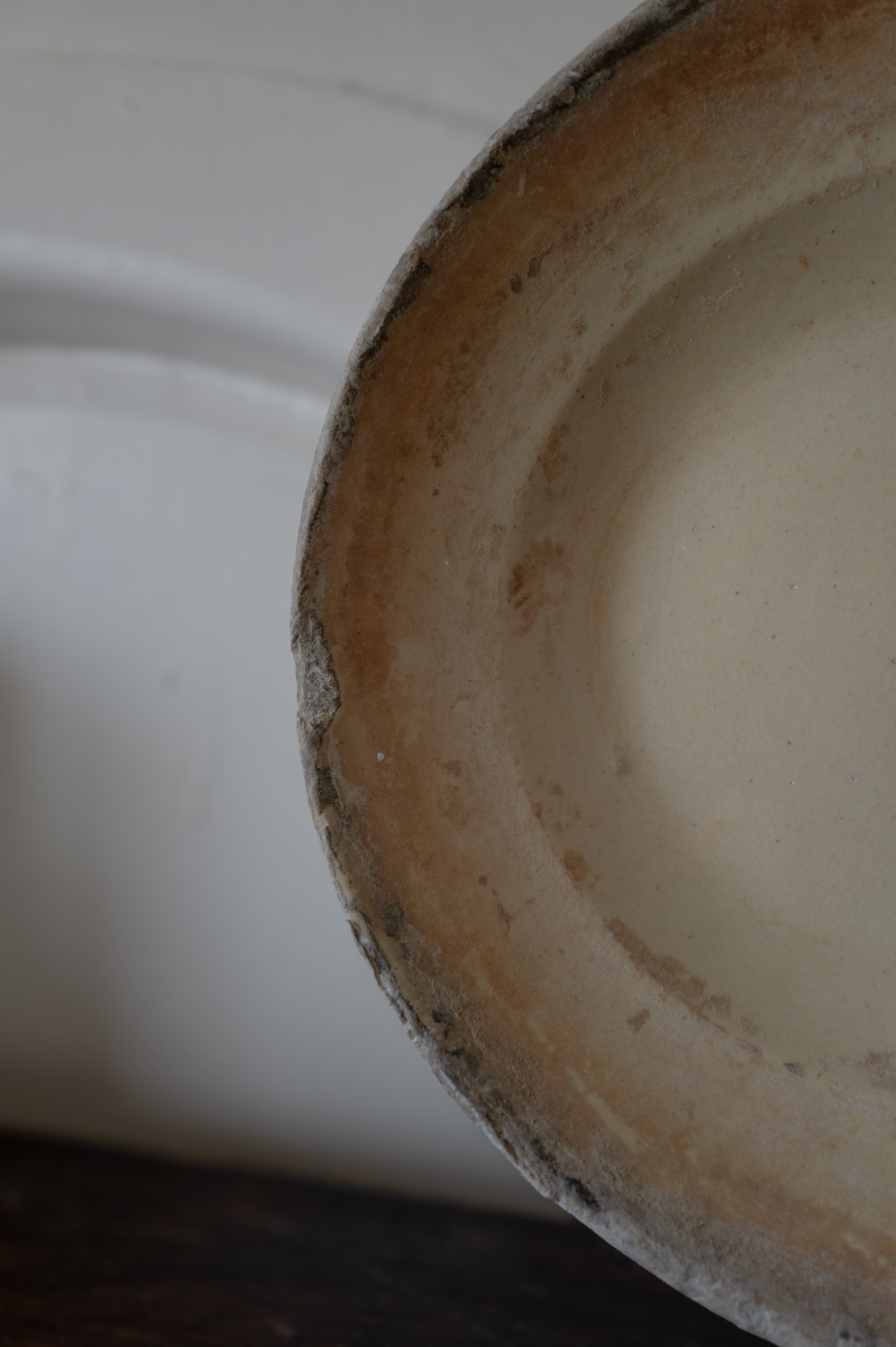 プーリア アンティーク 陶器 皿 19世紀 グロッターリエ AN-24142