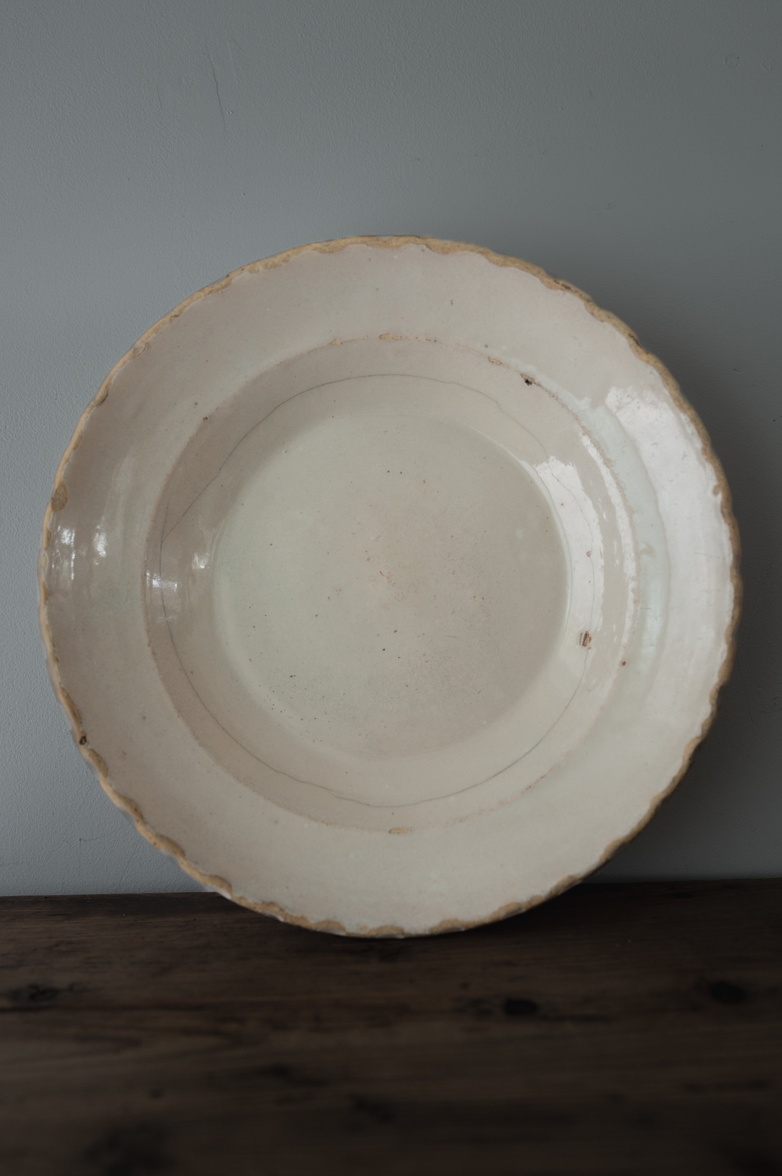 プーリア アンティーク 皿 19世紀 グロッターリエ AN-4176