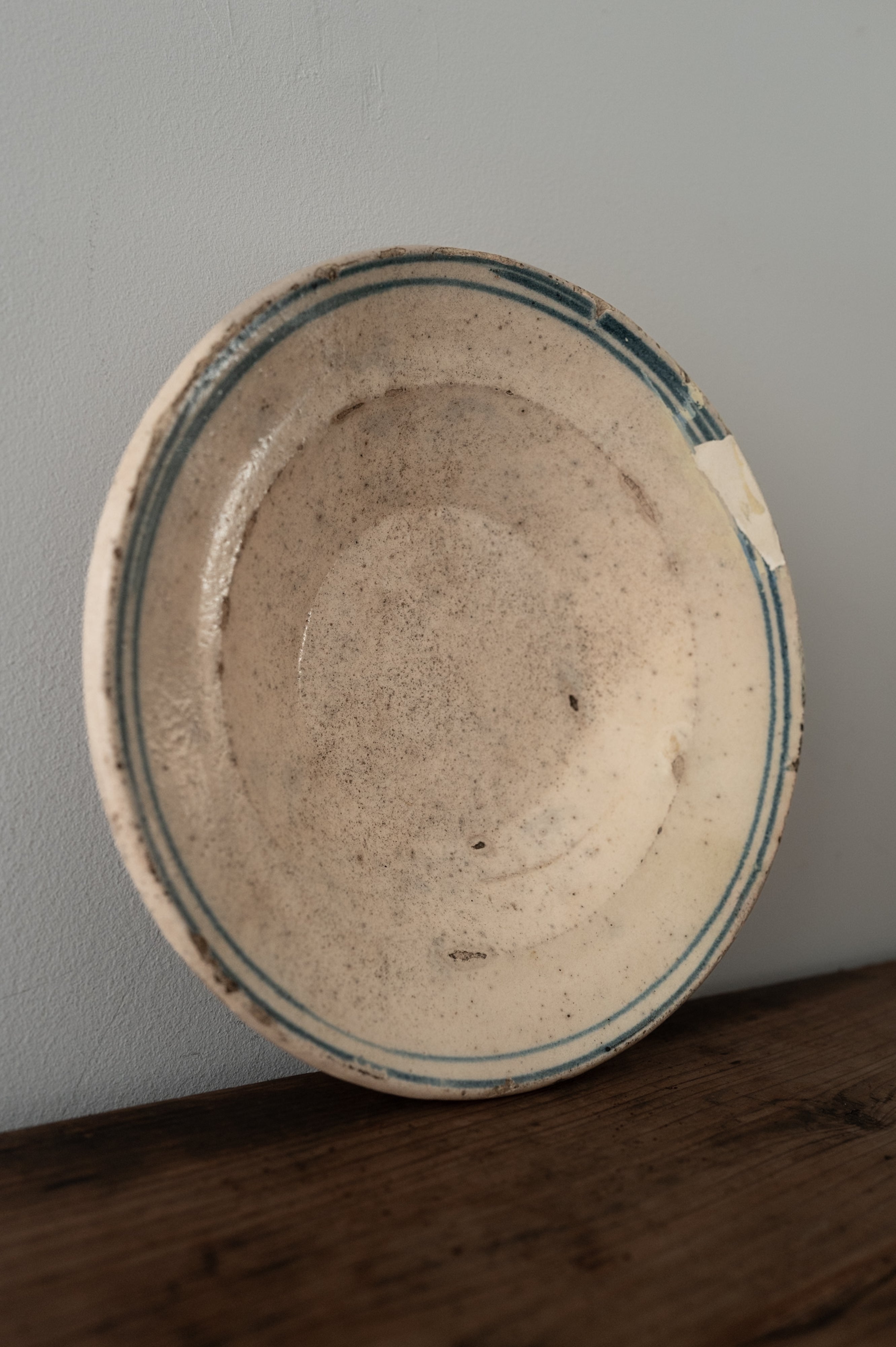 プーリア アンティーク 陶器 皿 19世紀 グロッターリエ AN-24147