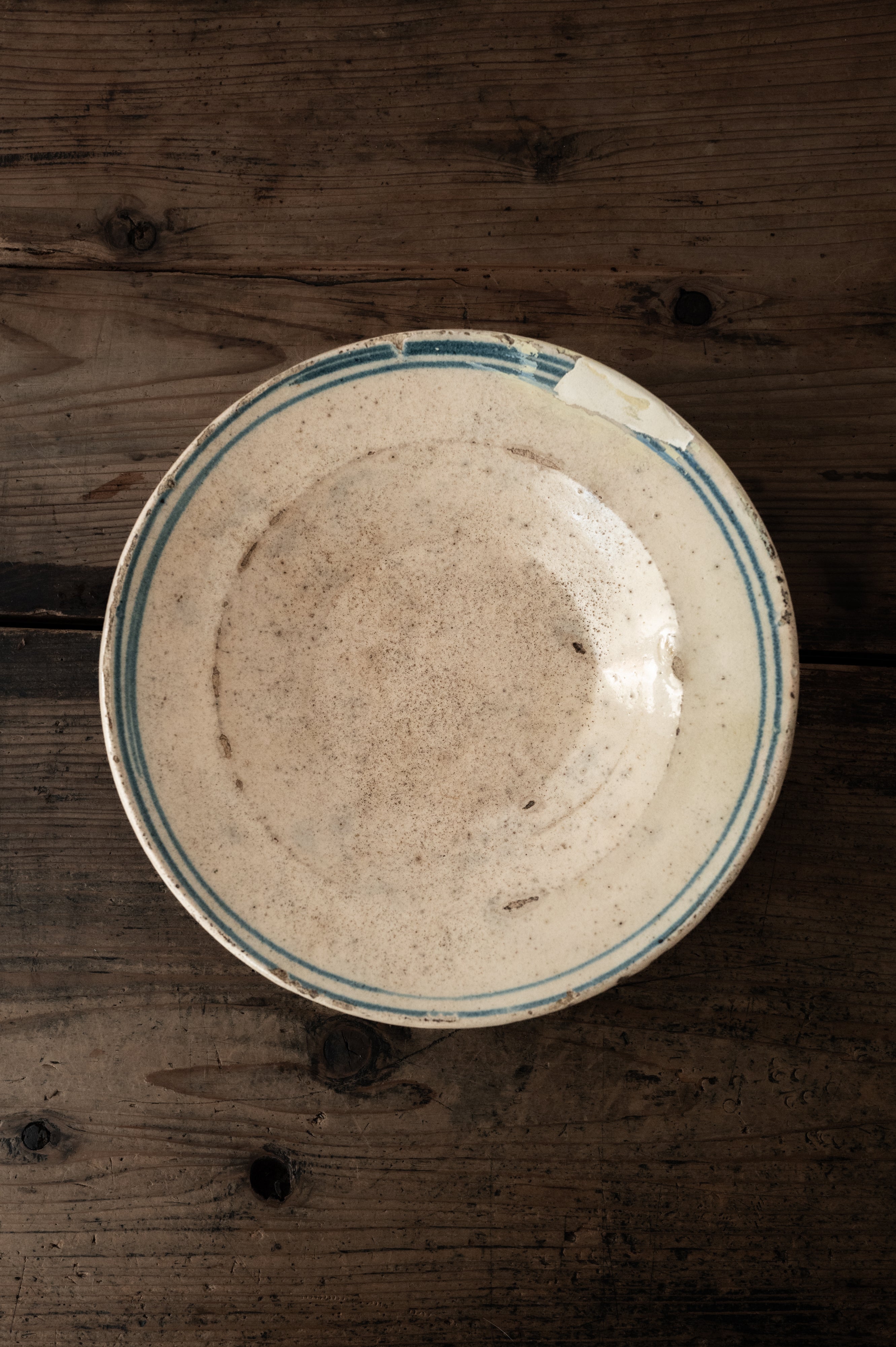 プーリア アンティーク 陶器 皿 19世紀 グロッターリエ AN-24147