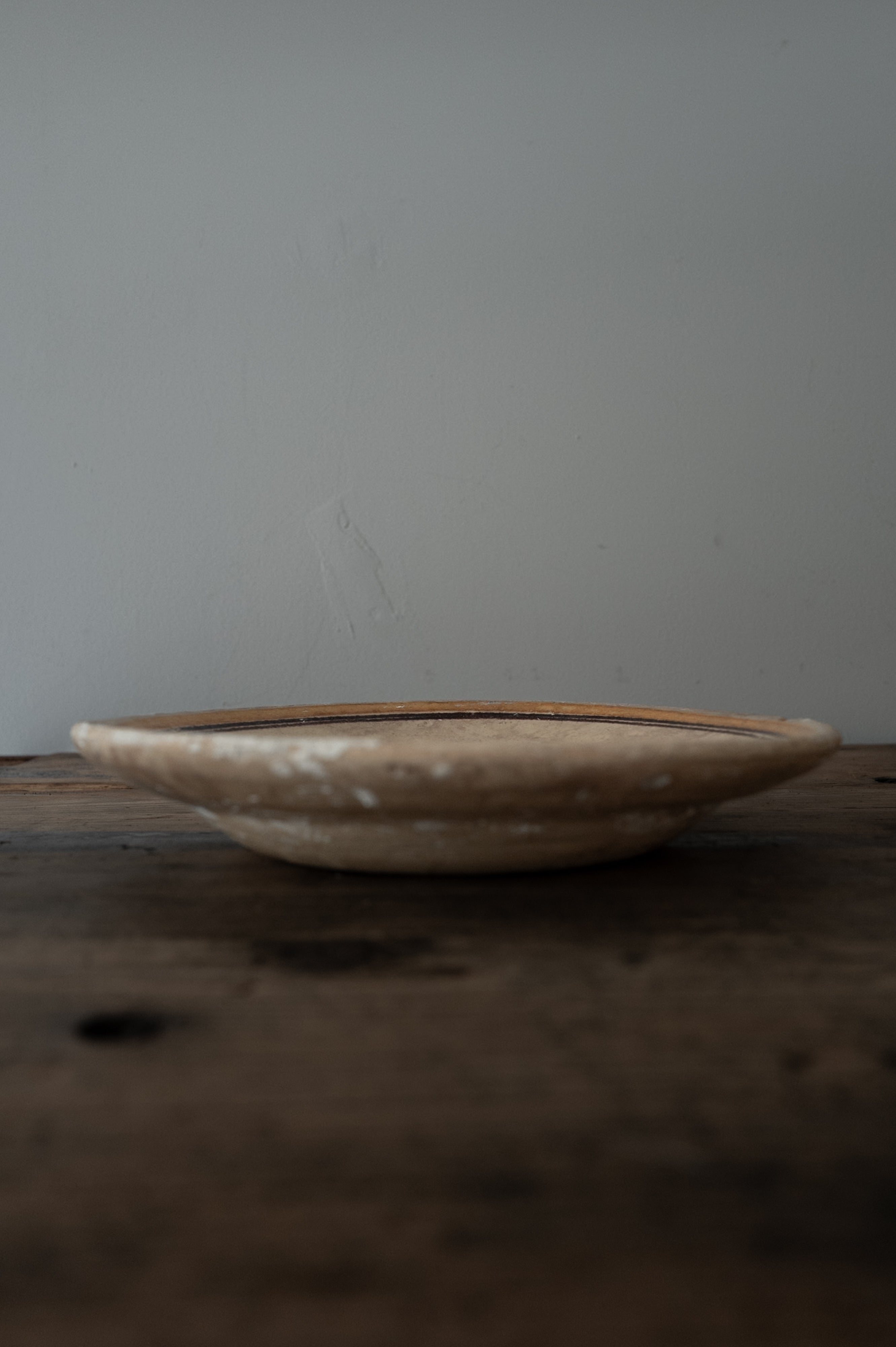 プーリア アンティーク 陶器 皿 19世紀 グロッターリエ AN-24169