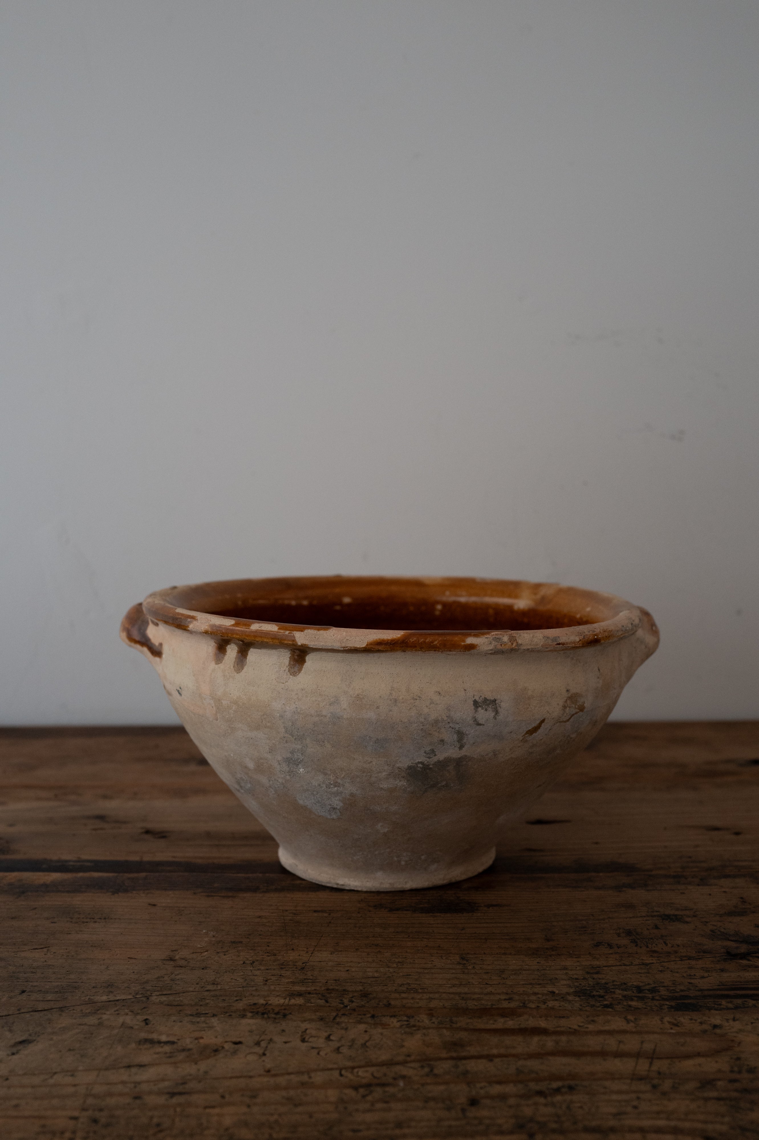 プーリア アンティーク 陶器 ボウル 19世紀 グロッターリエ AN-24149