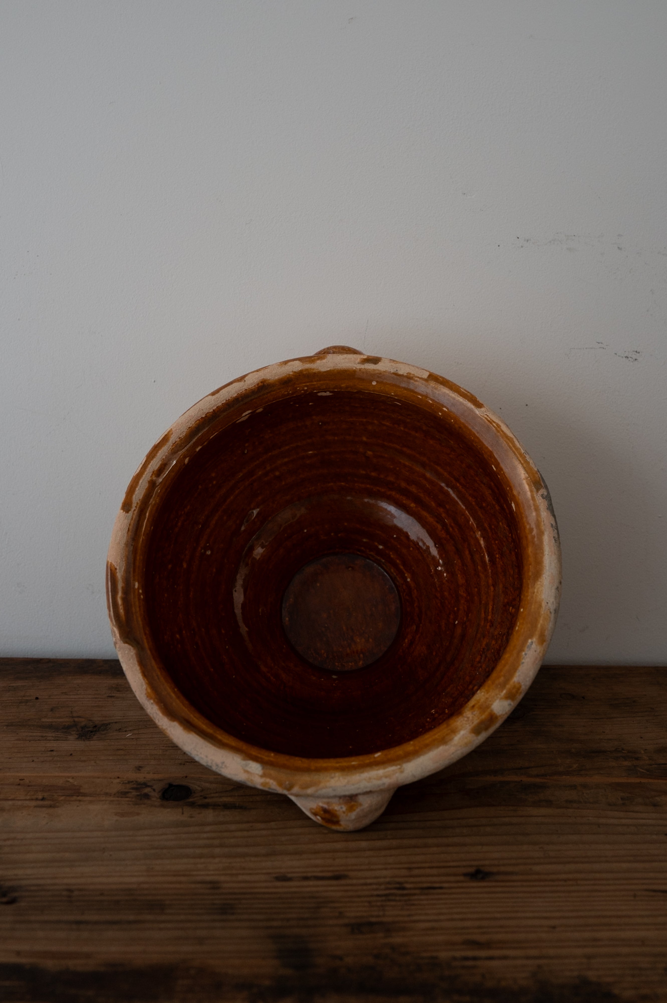 プーリア アンティーク 陶器 ボウル 19世紀 グロッターリエ AN-24149