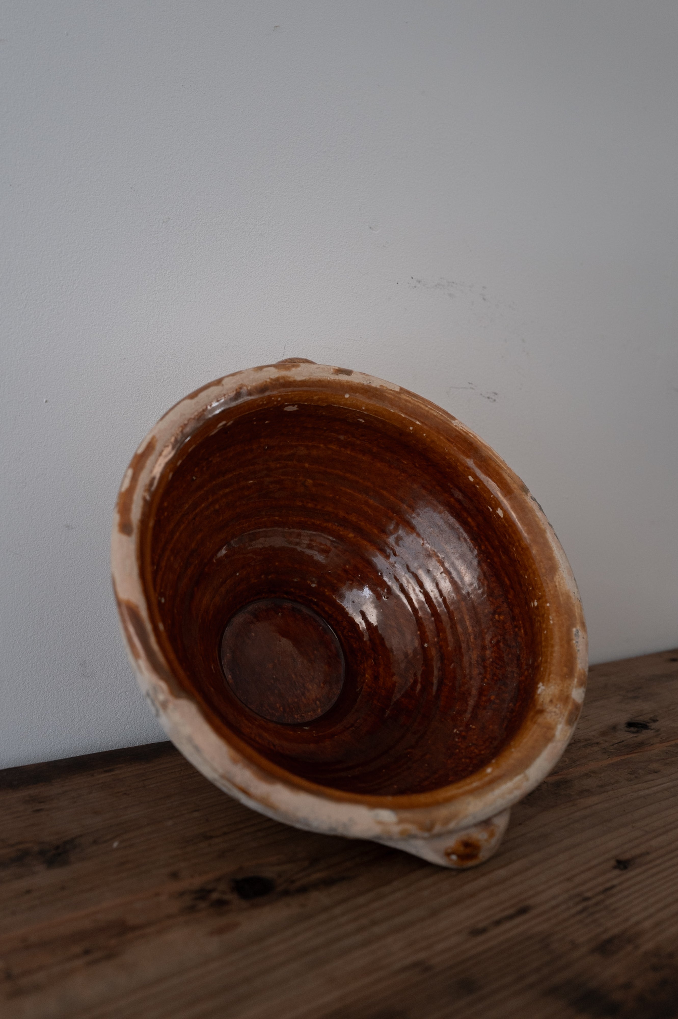 プーリア アンティーク 陶器 ボウル 19世紀 グロッターリエ AN-24149