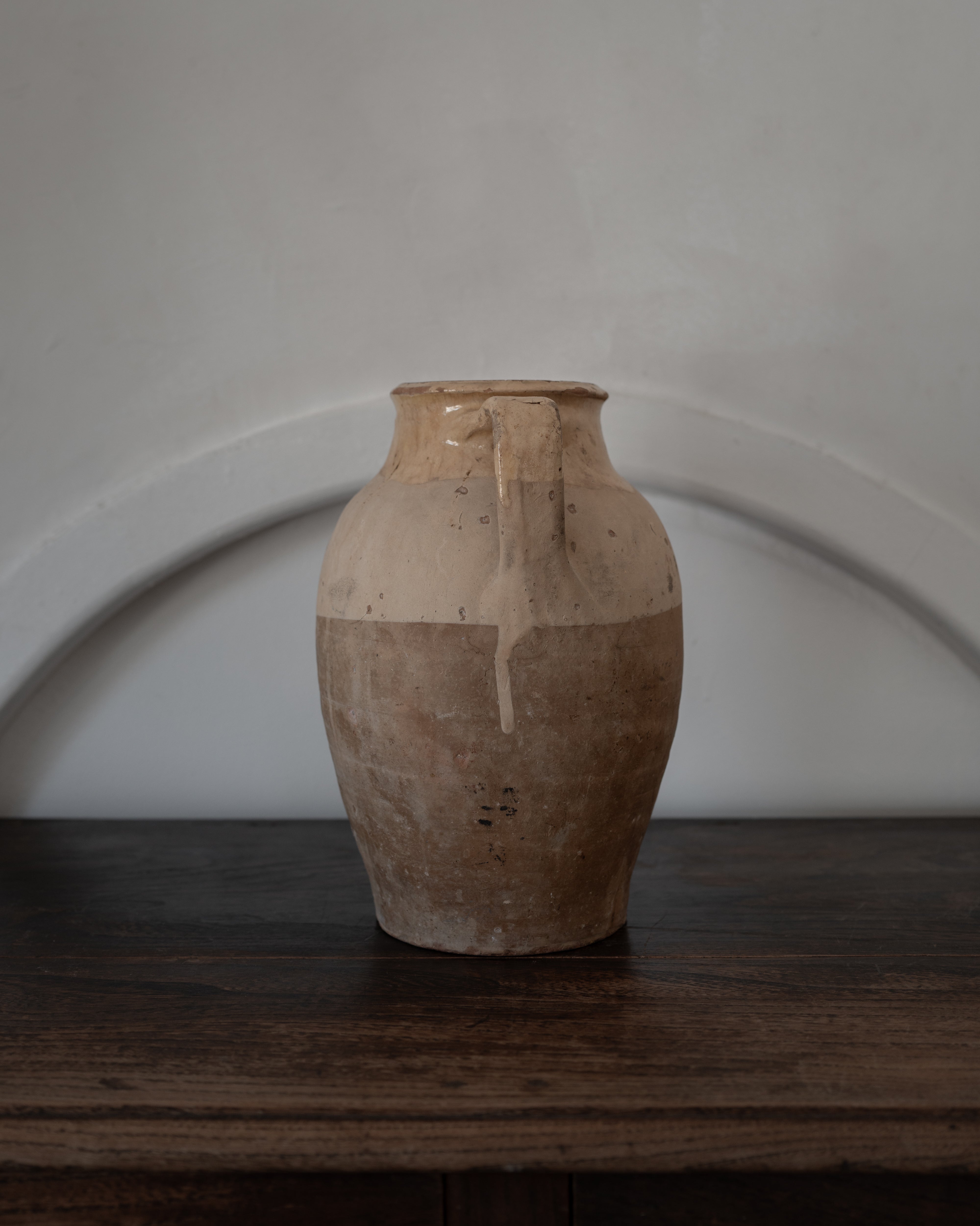 イタリア アンティーク 陶器 壺 19世紀 イタリア AN-25027