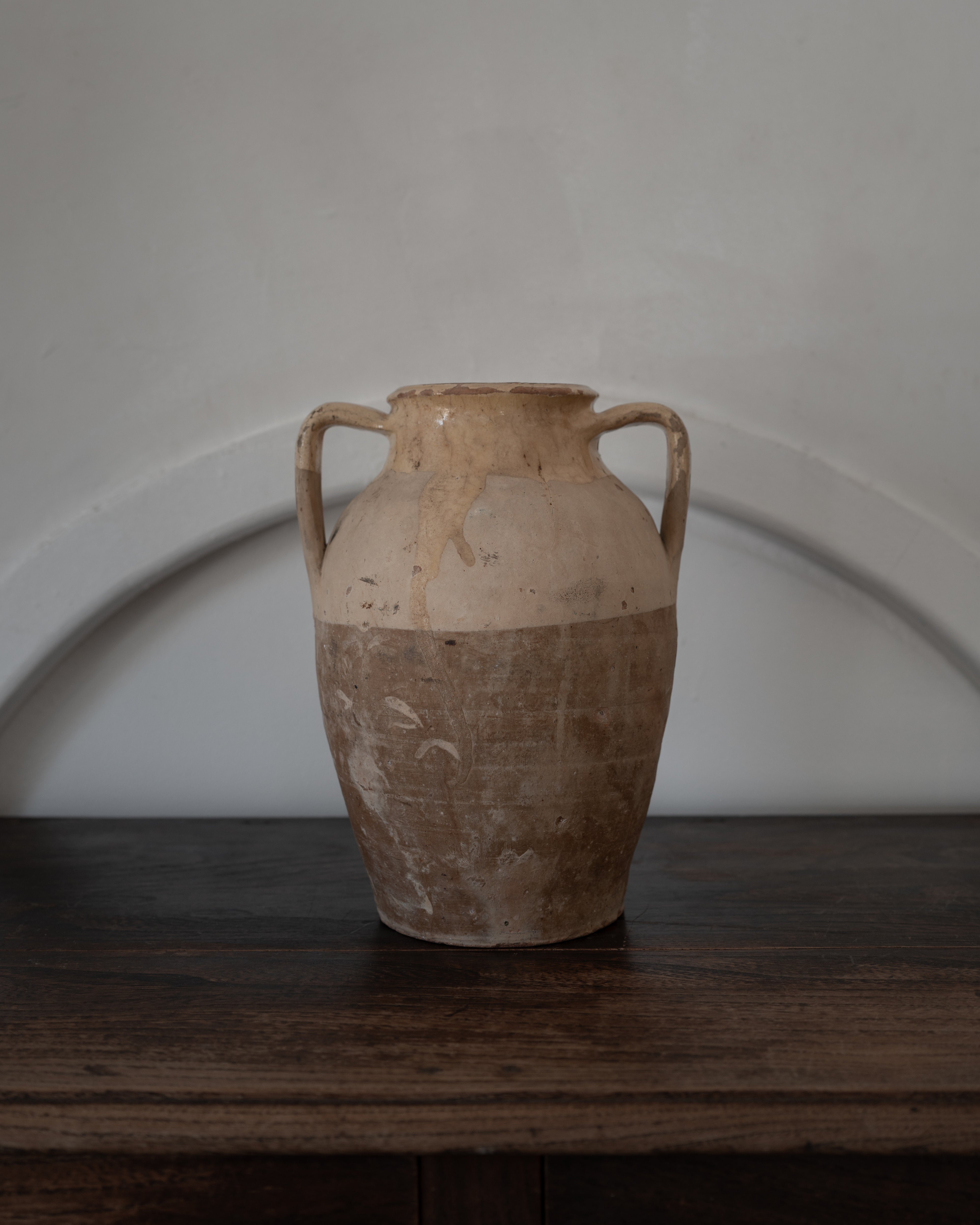 イタリア アンティーク 陶器 壺 19世紀 イタリア AN-25027