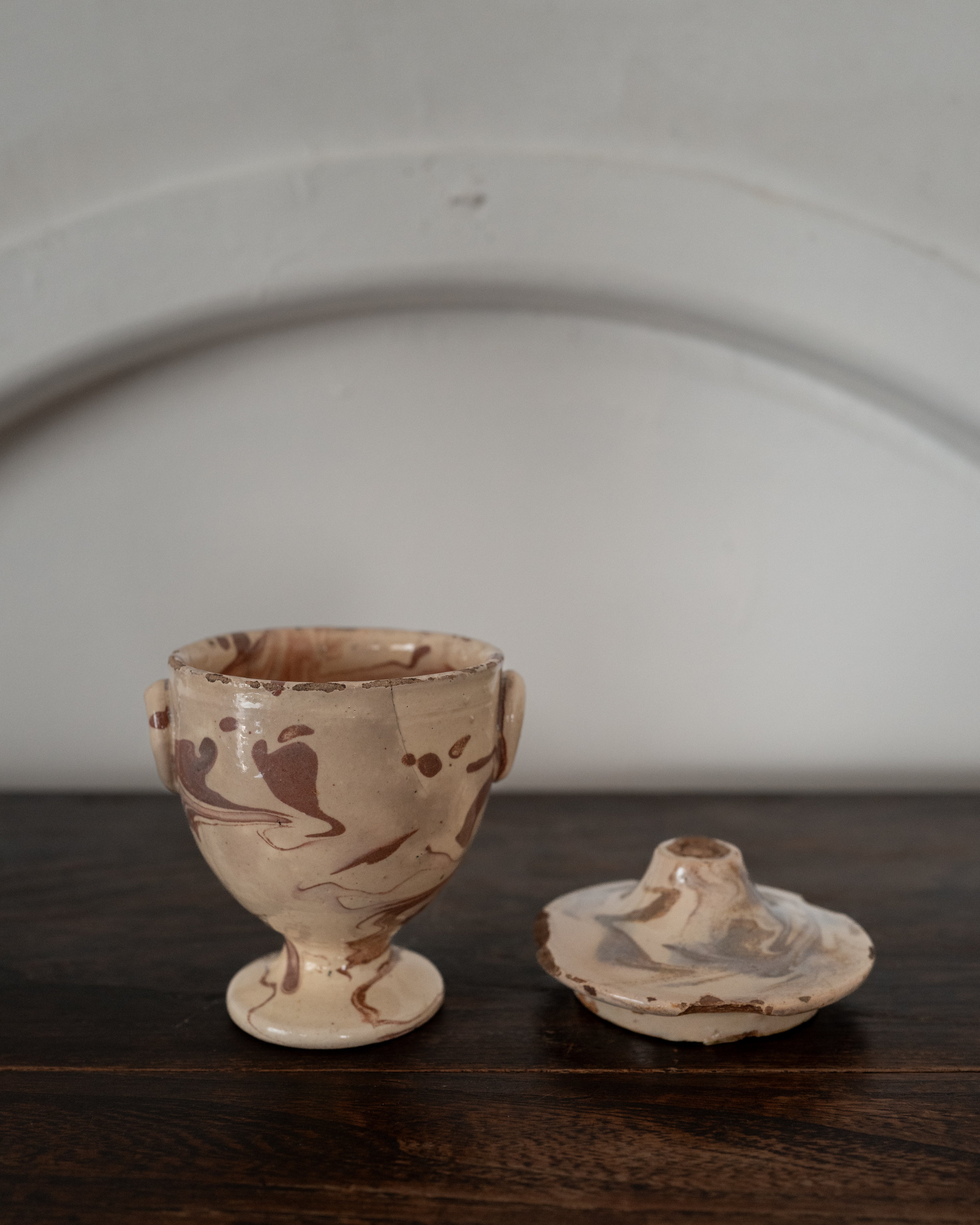 プーリア アンティーク 陶器 19世紀 グロッターリエ AN-25077