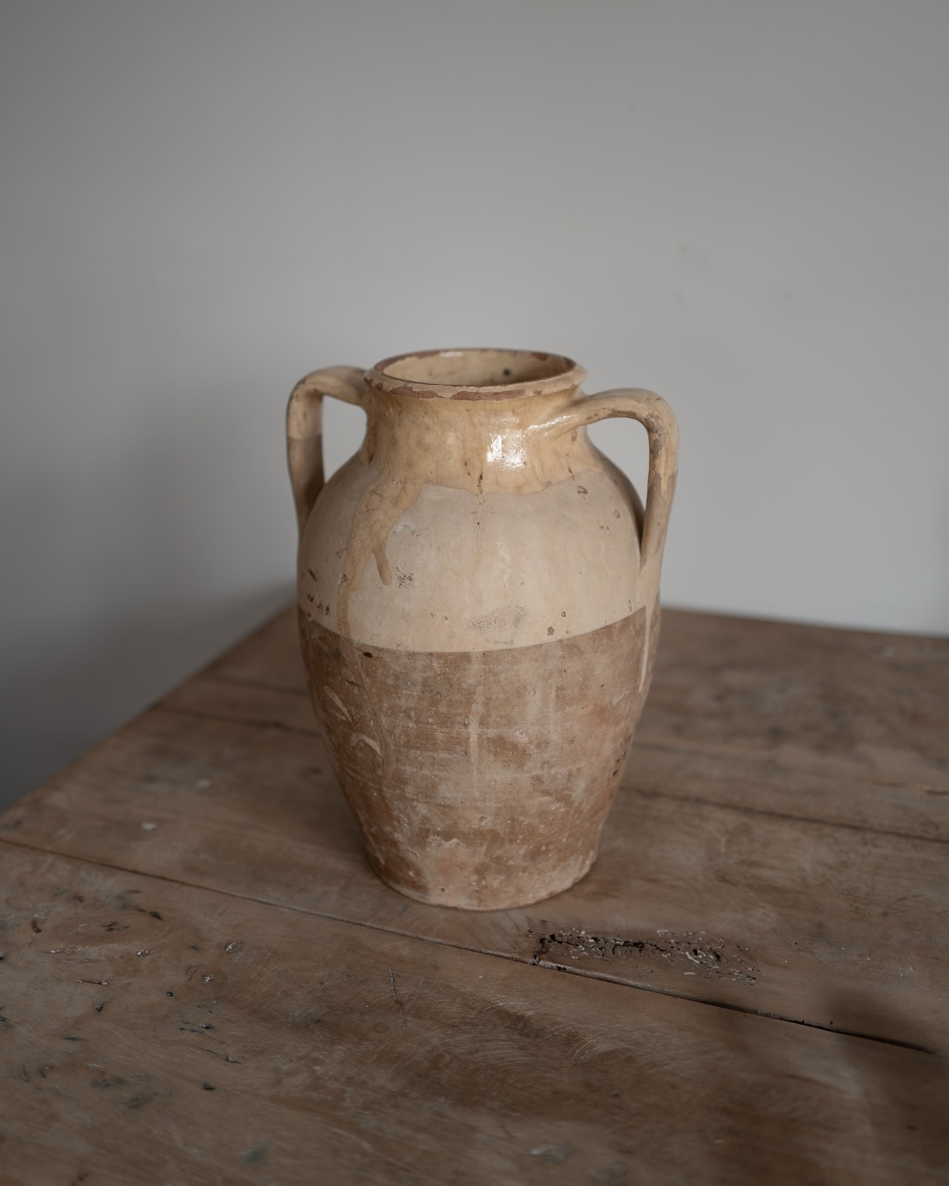 イタリア アンティーク 陶器 壺 19世紀 イタリア AN-25027