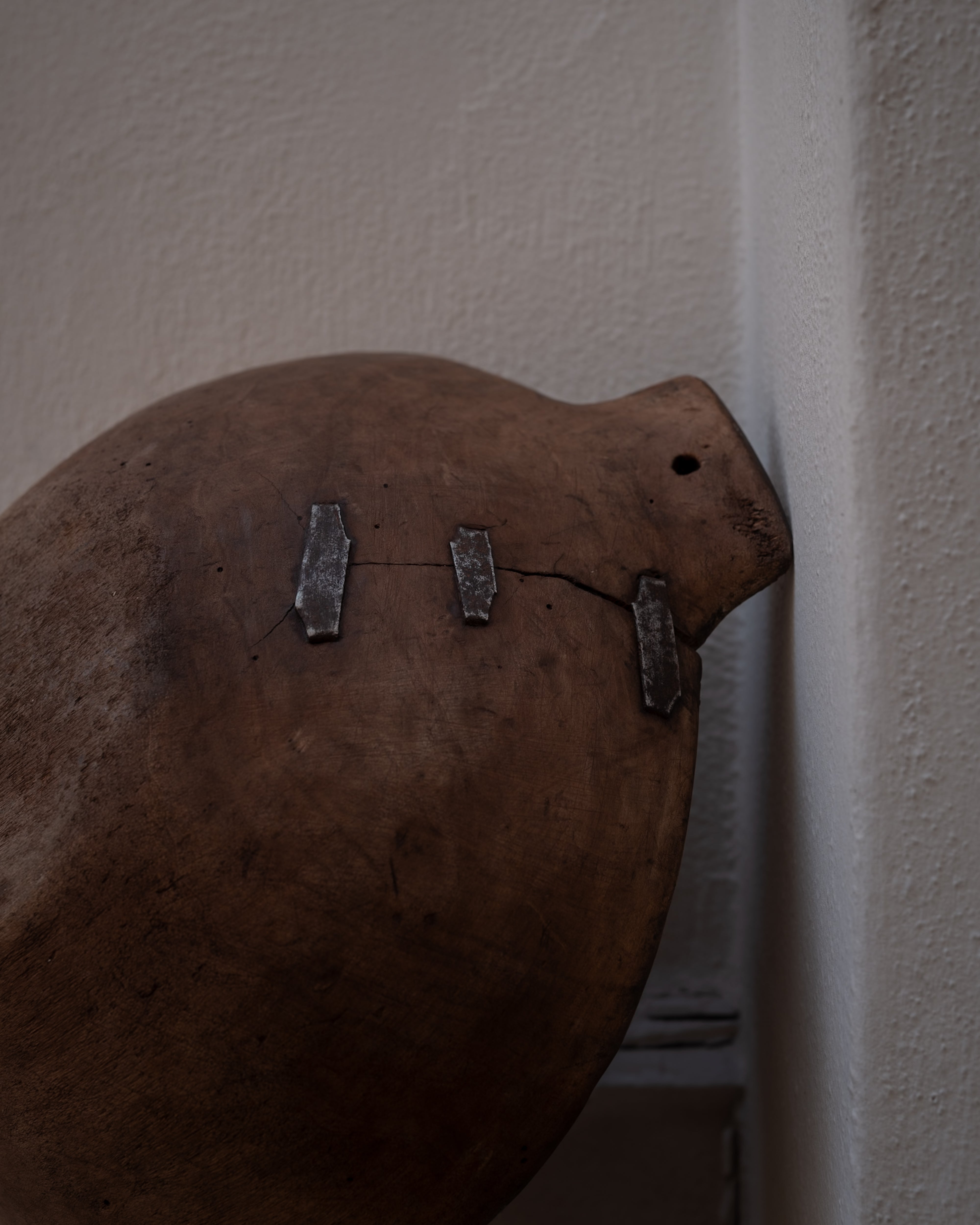 Italian antique wooden kneading bowl AN-5205