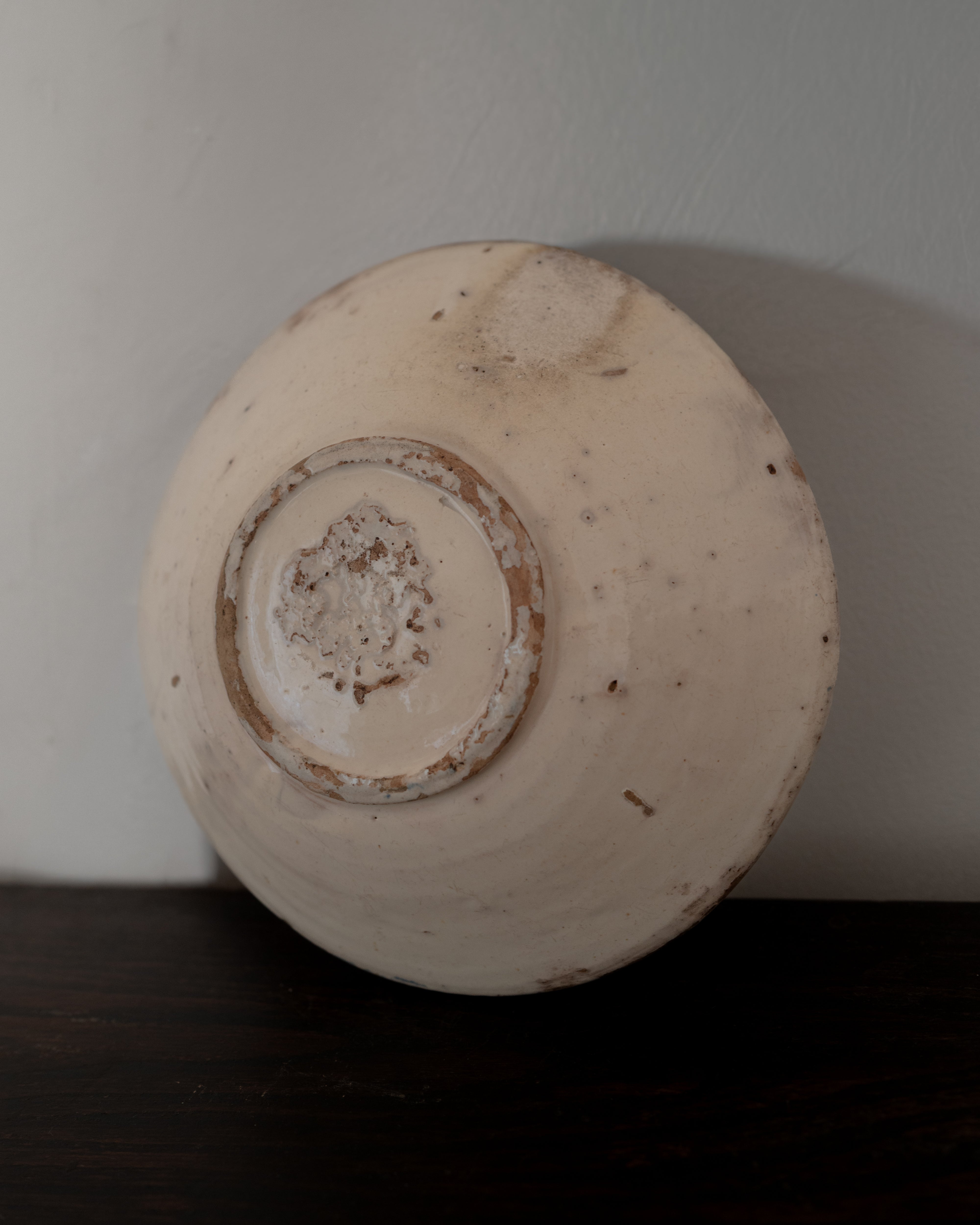 19th Century Italian Grottaglie, Puglia, Blue Ring Bowl AN-5203