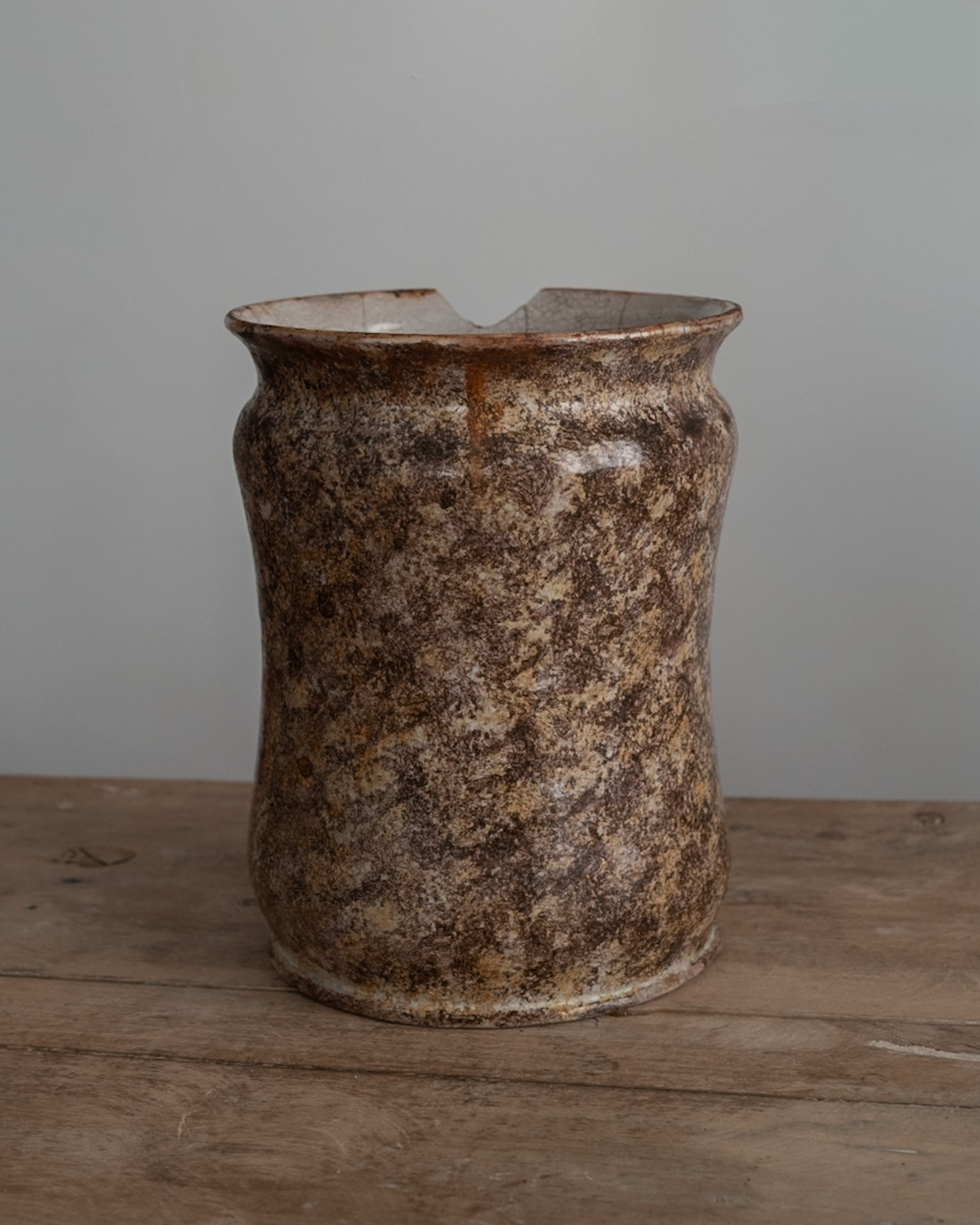 Italian Antique Ceramic Medicine Jar, Albarello, AN-5224