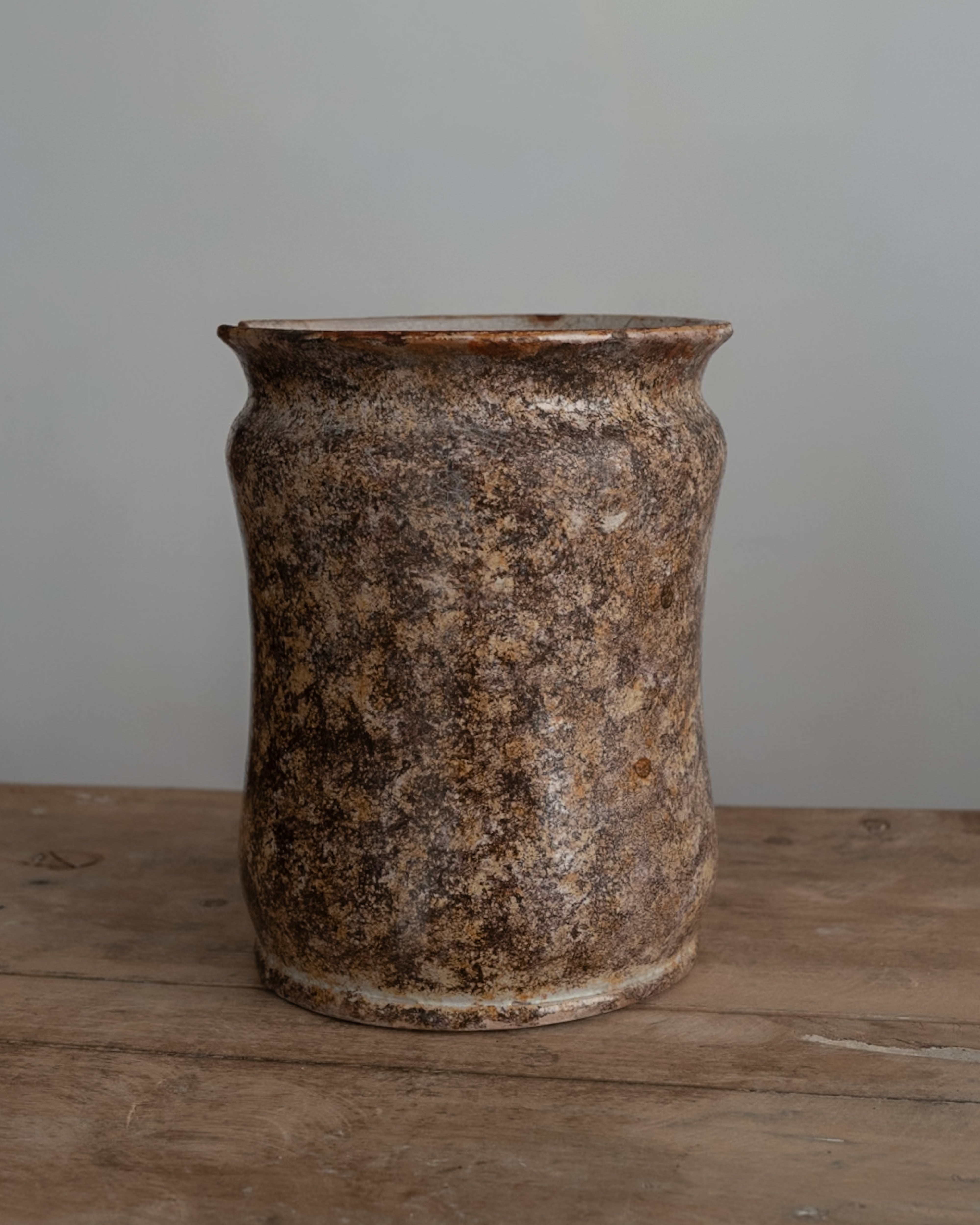 Italian Antique Ceramic Medicine Jar, Albarello, AN-5224