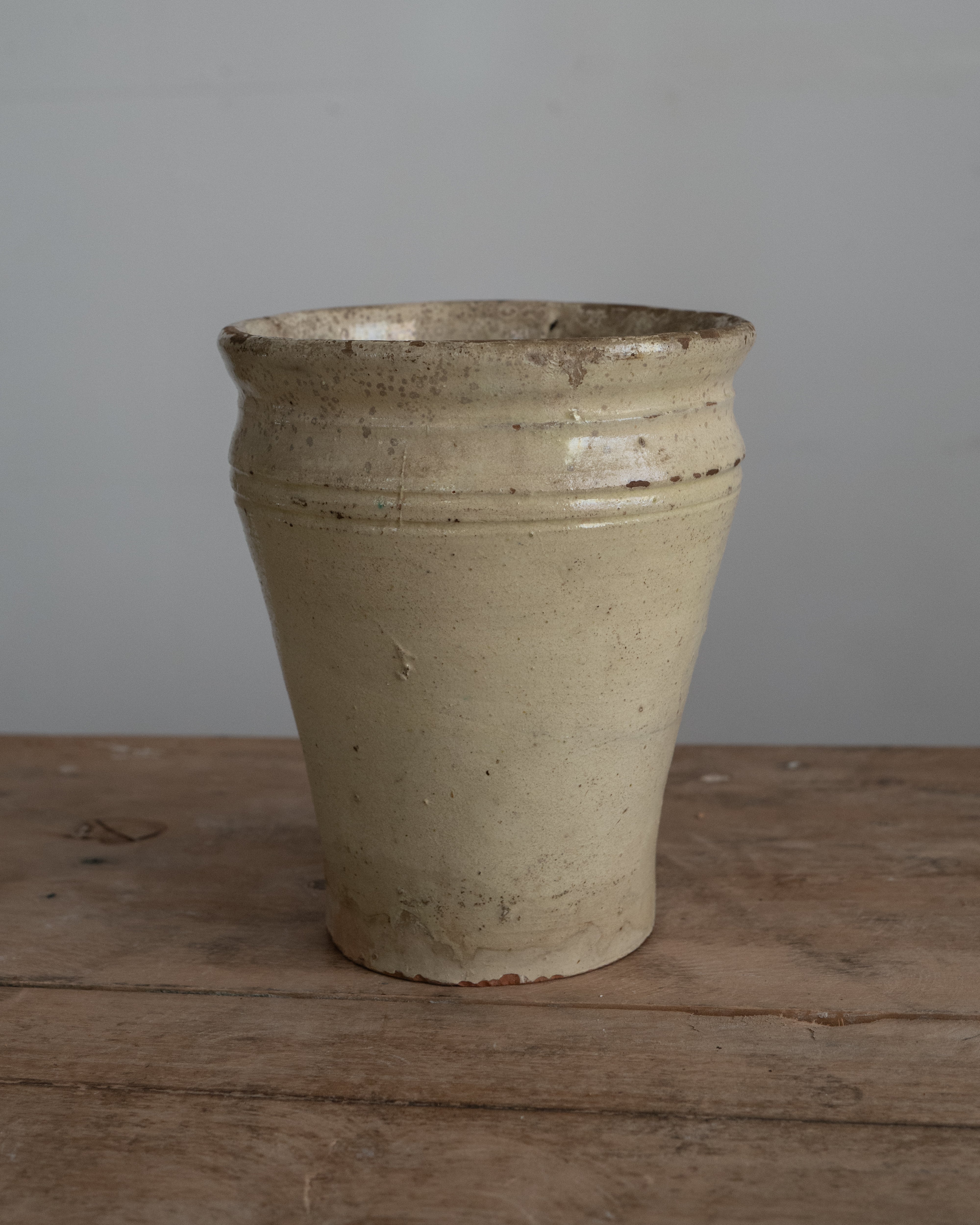 19th Century Italian Grottaglie Food Storage Jar, AN-5204, Puglia