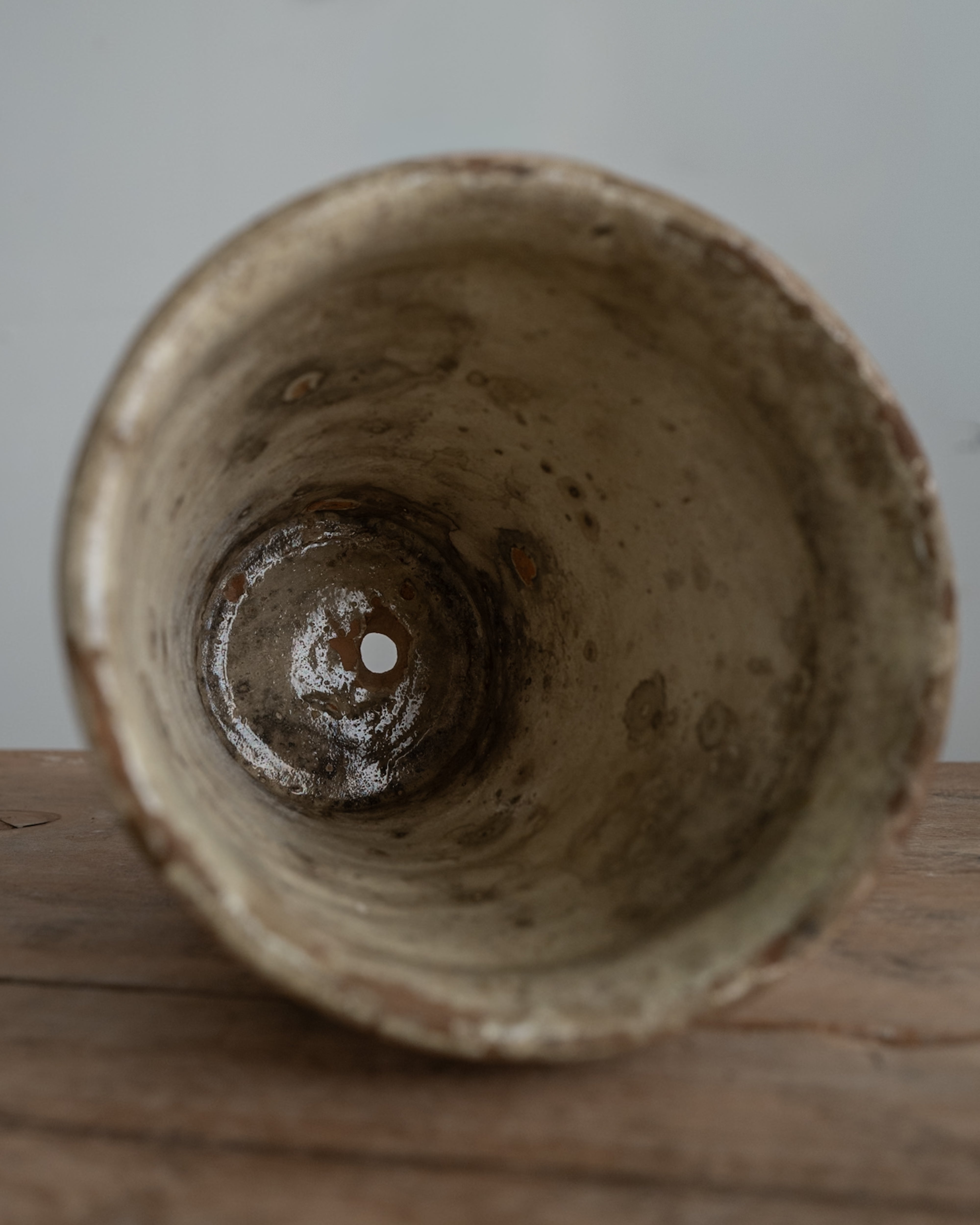 19th Century Italian Grottaglie Food Storage Jar, AN-5204, Puglia