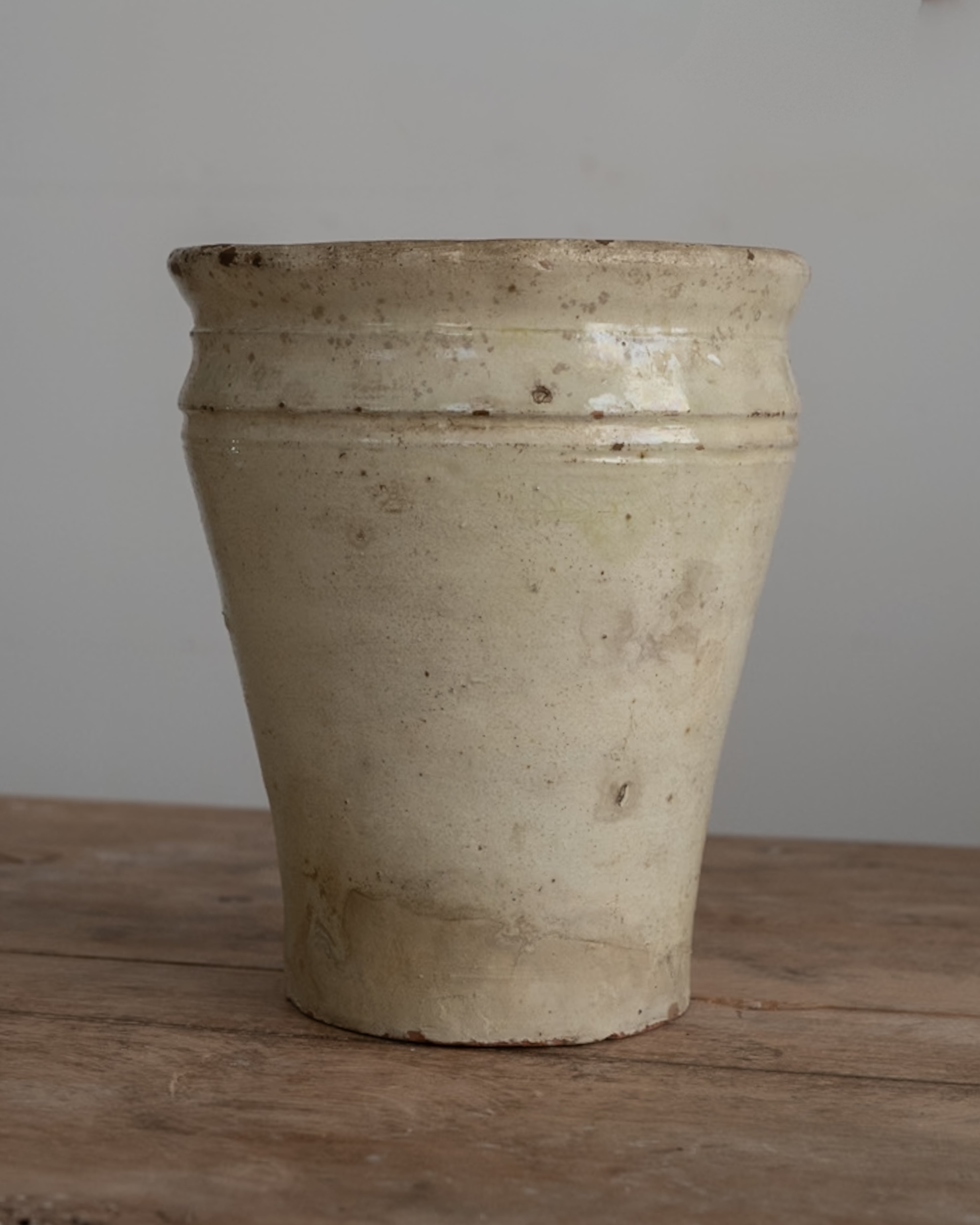 19th Century Italian Grottaglie Food Storage Jar, AN-5204, Puglia