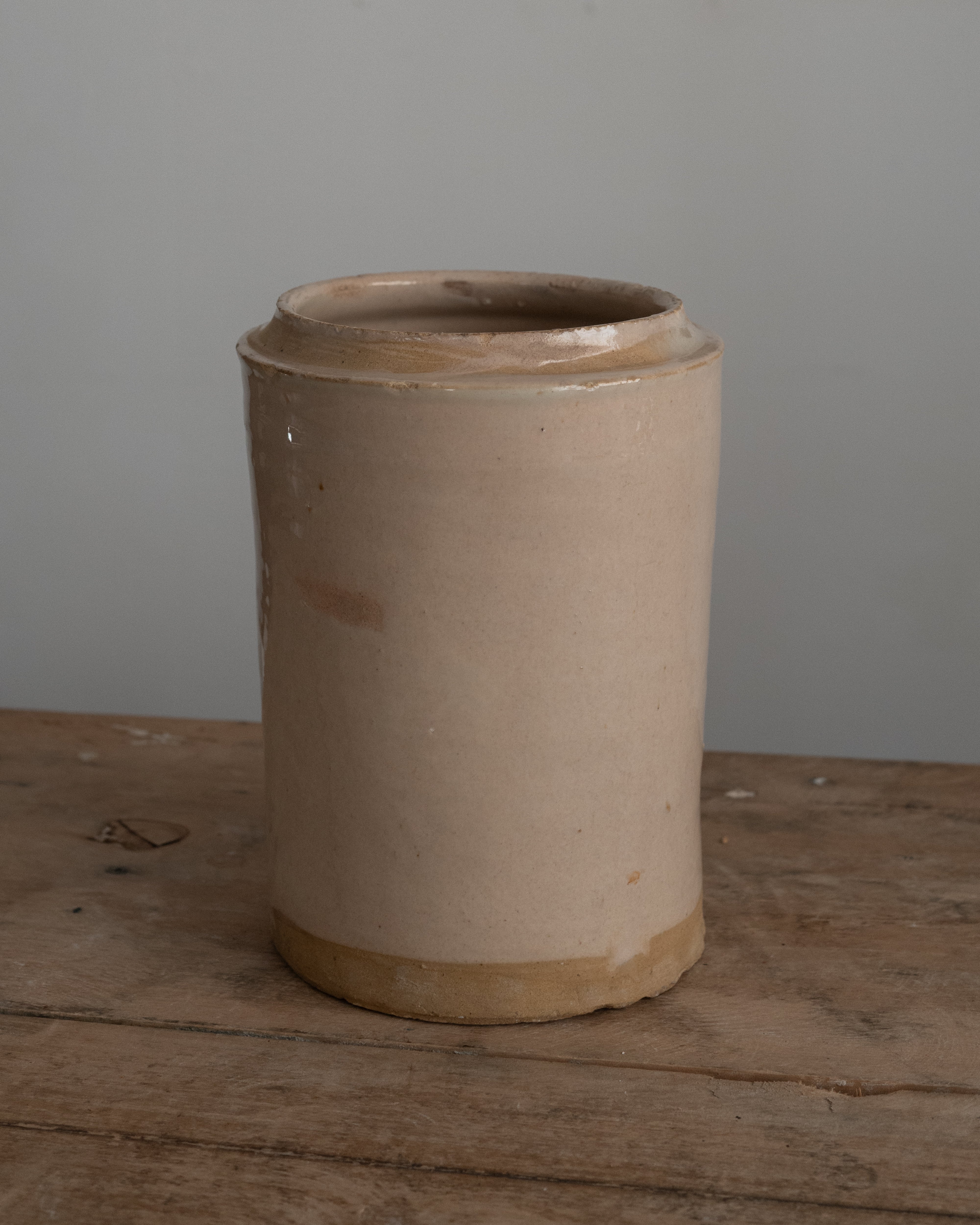 19th Century Italian Grottaglie Food Storage Jar, AN-5220, Puglia