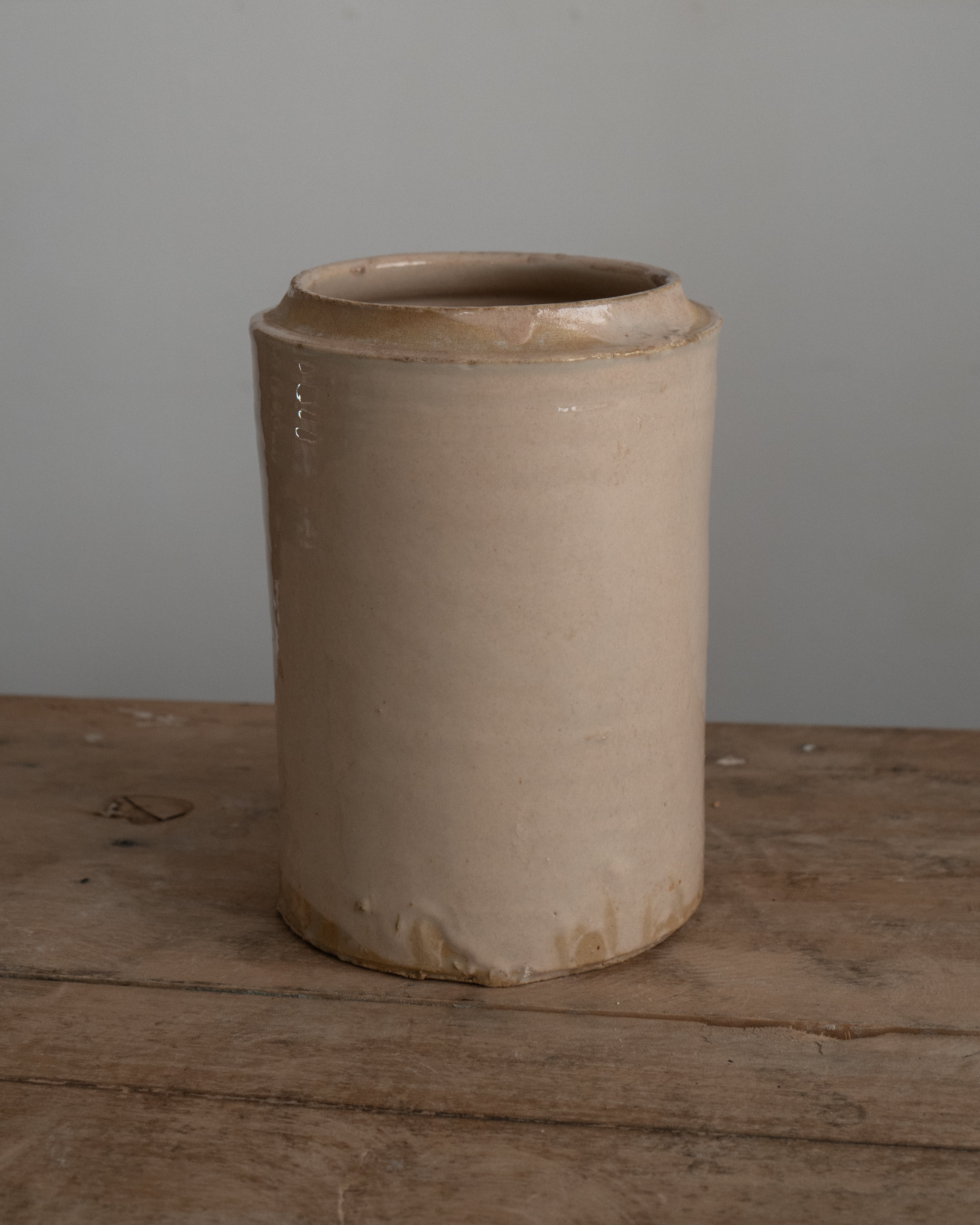 19th Century Italian Grottaglie Food Storage Jar, AN-5220, Puglia