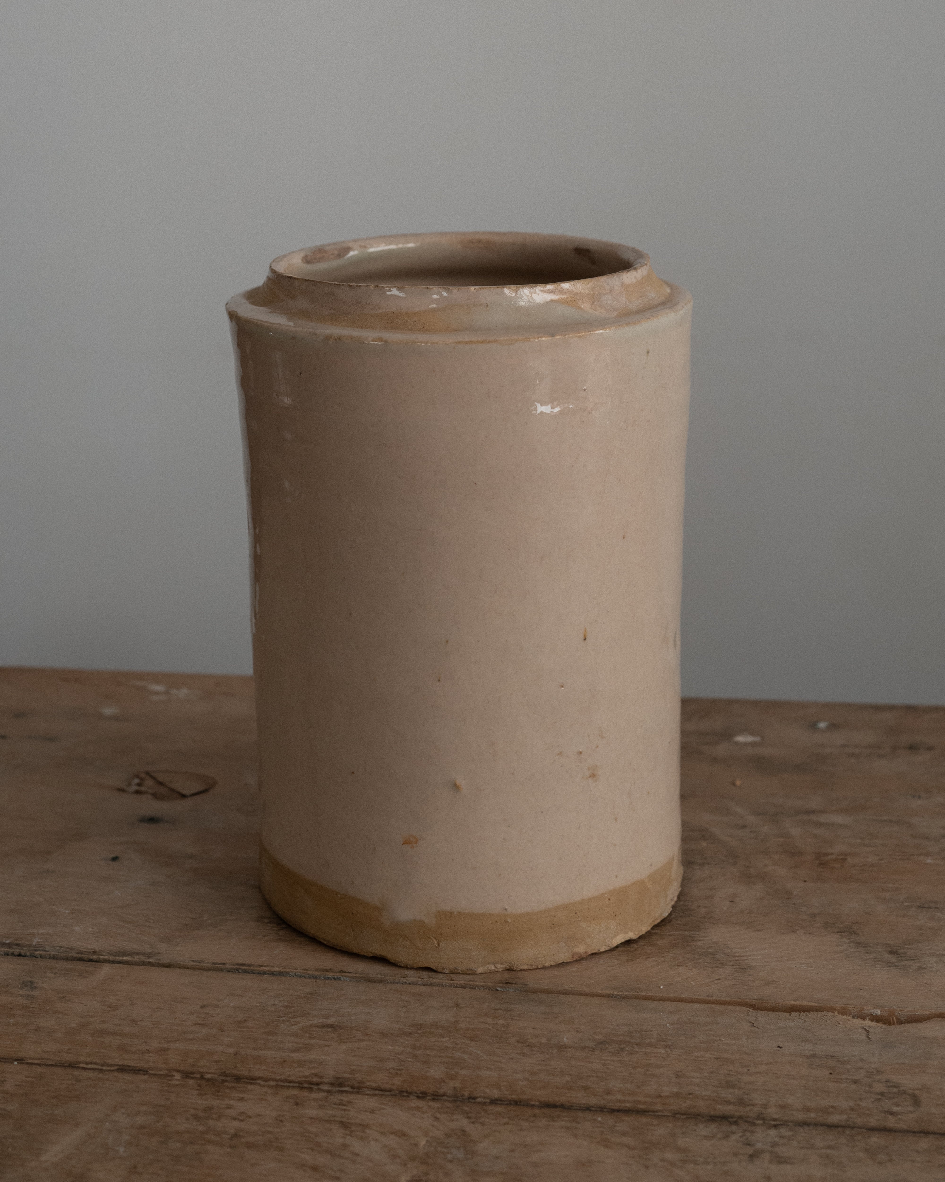 19th Century Italian Grottaglie Food Storage Jar, AN-5220, Puglia