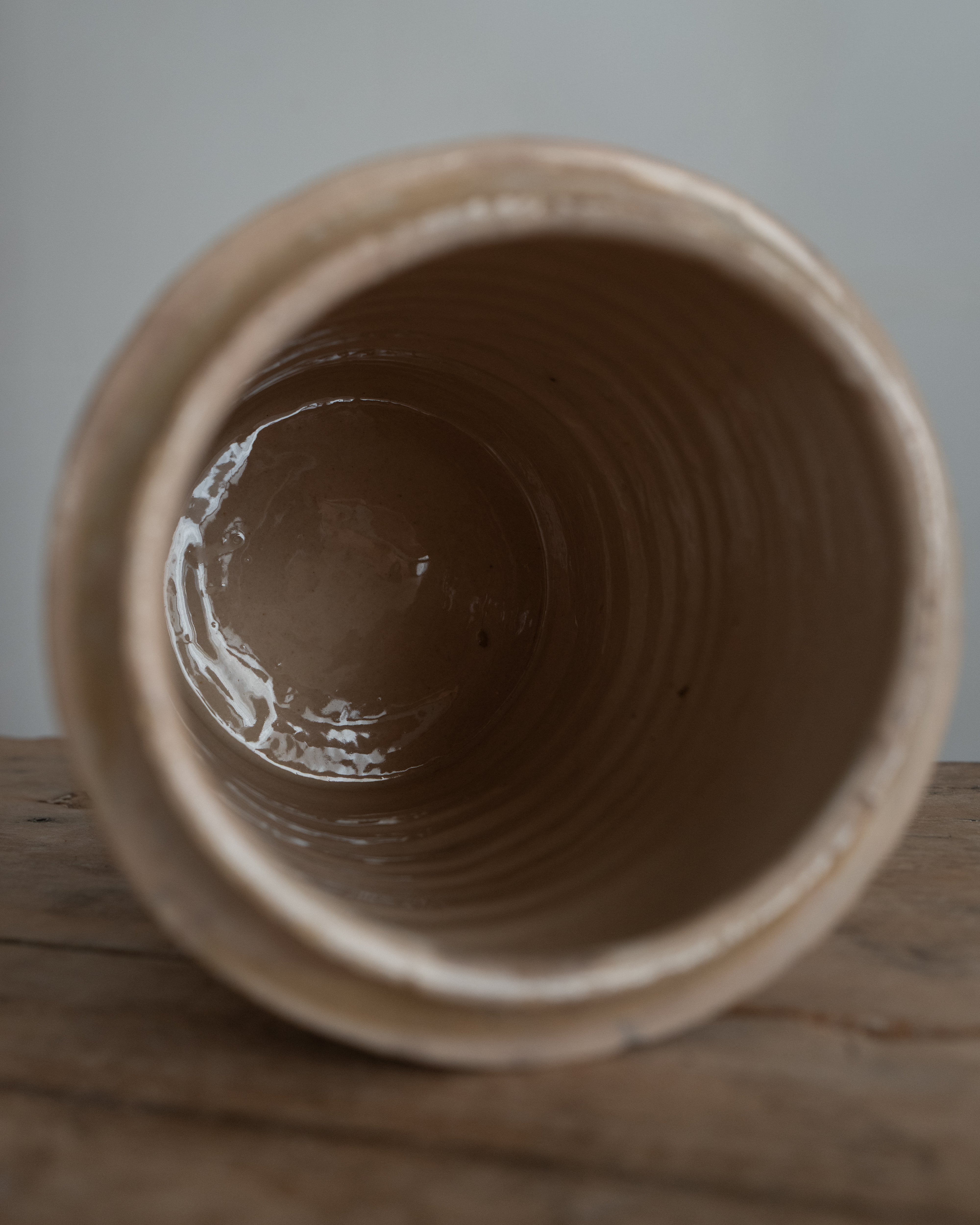 19th Century Italian Grottaglie Food Storage Jar, AN-5220, Puglia