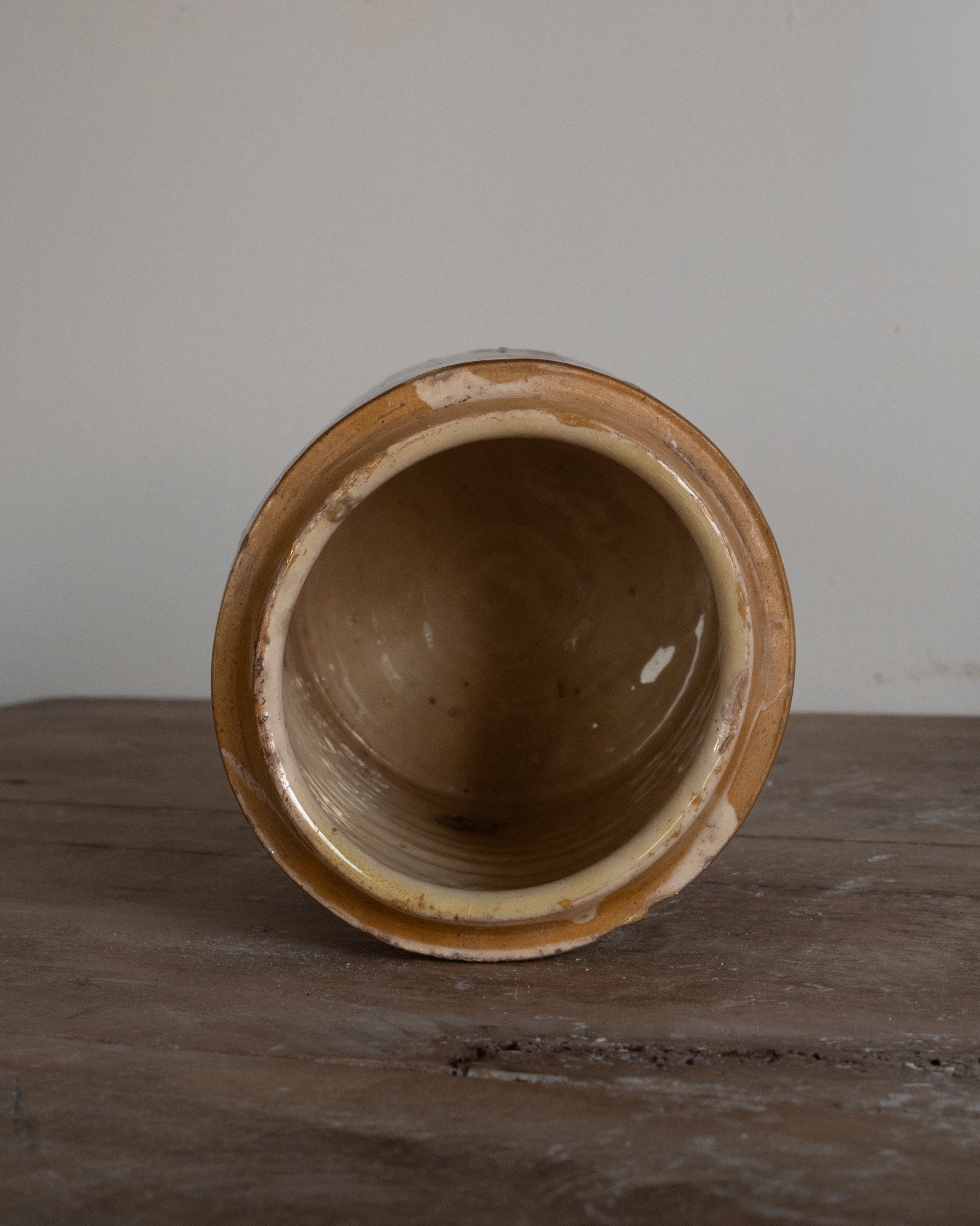 20th Century Italian Puglia Slipware Canister AN-5080